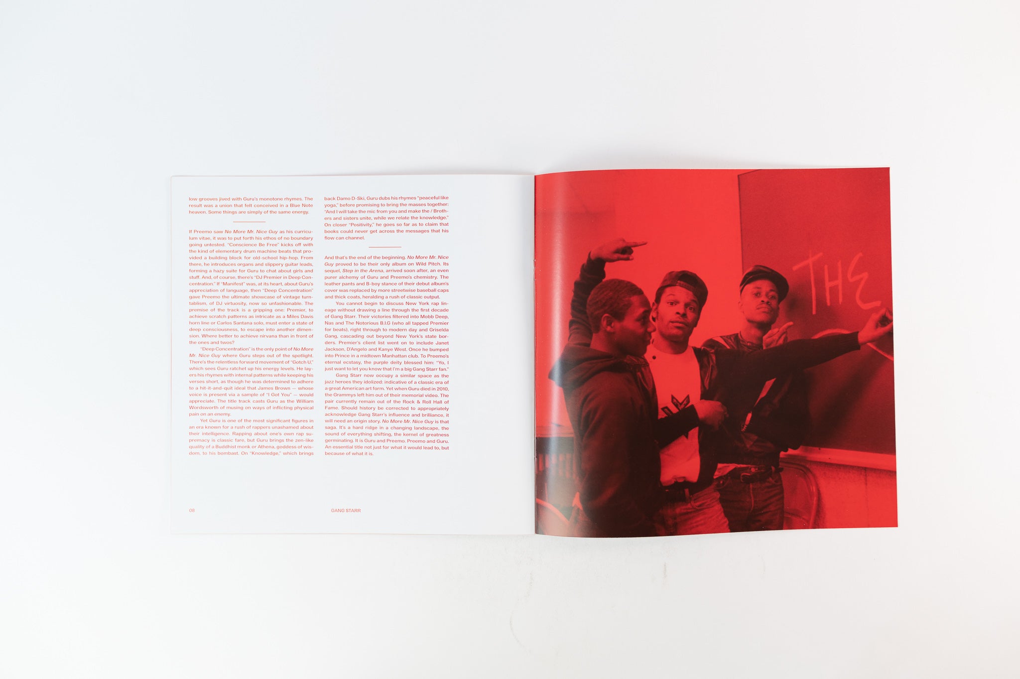 Gang Starr - No More Mr. Nice Guy Vinyl Me Please Red & White Vinyl Reissue