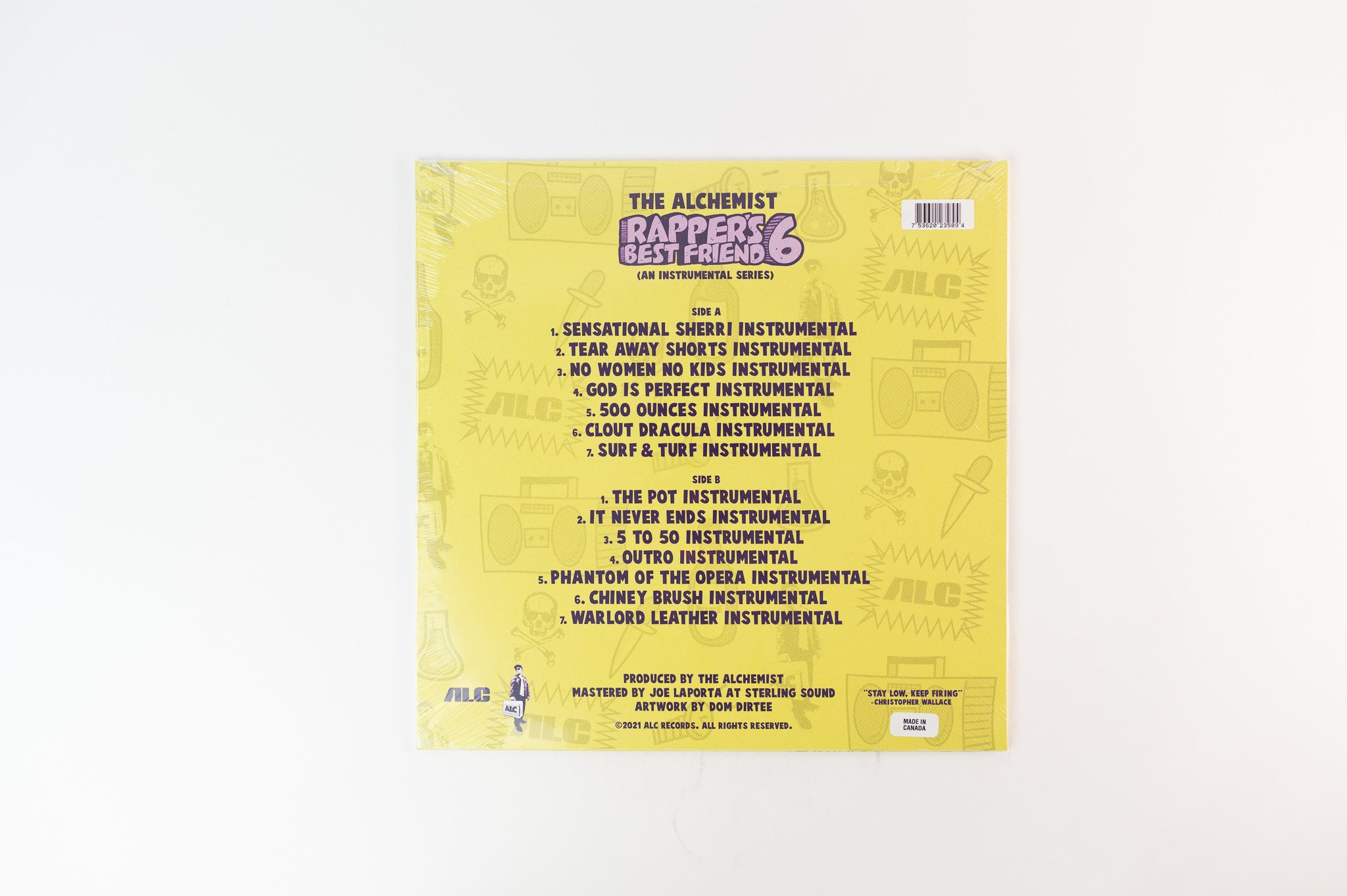 Alchemist - Rapper’s Best Friend 6 (An Instrumental Series) on ALC Limited Purple Vinyl Sealed