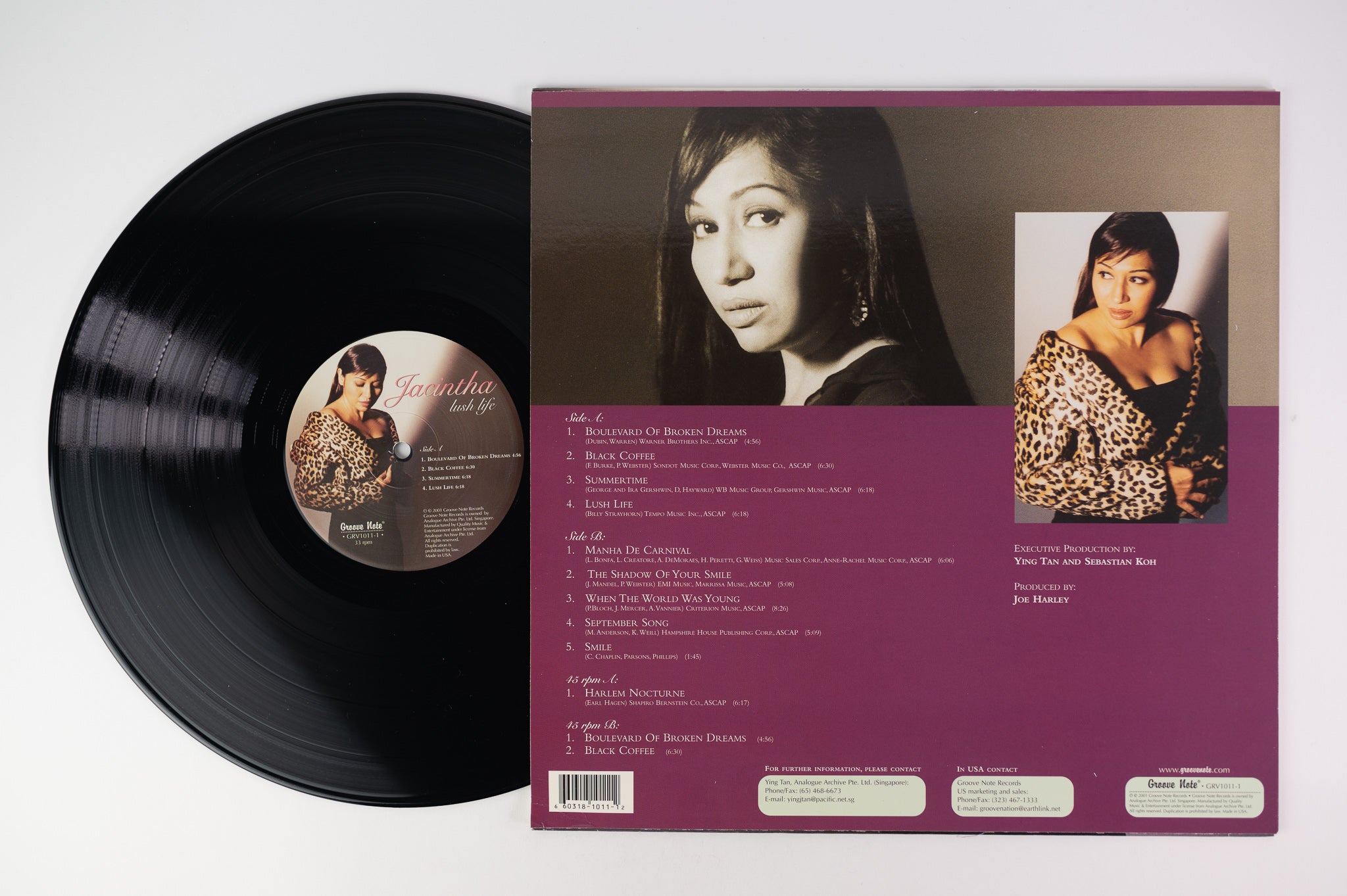 その他 2discs LP Jacintha Lush Life GRV10111 Groove Note /00520 Jacintha - Lush Life on Groove Note