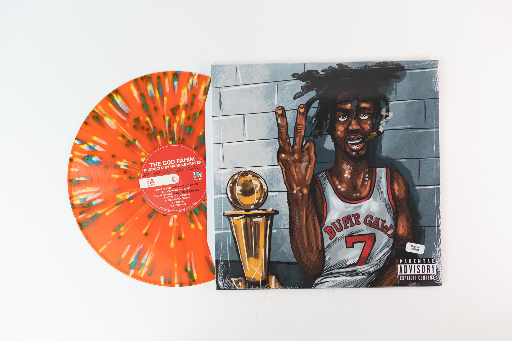 ThaGodFahim - Dump Gawd: Shot Clock King Volume 1 & 2 on Nature Sounds Limited Miami Heat Splatter Vinyl
