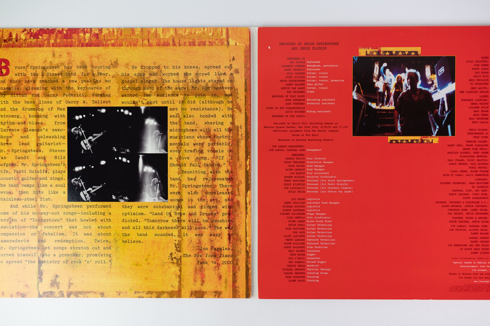 Bruce Springsteen & The E Street Band - Live In New York City on Columbia