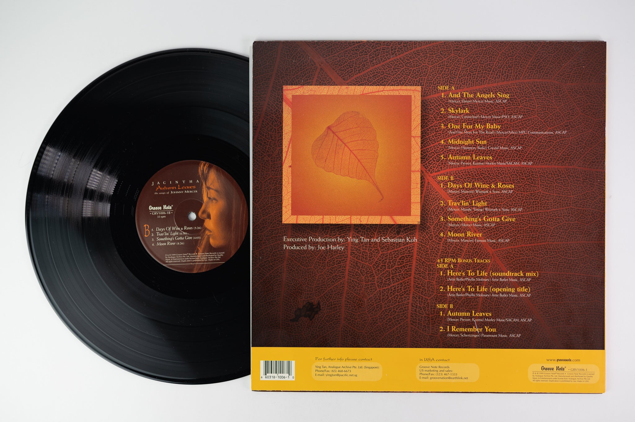 Jacintha - Autumn Leaves: The Songs Of Johnny Mercer on Groove Note