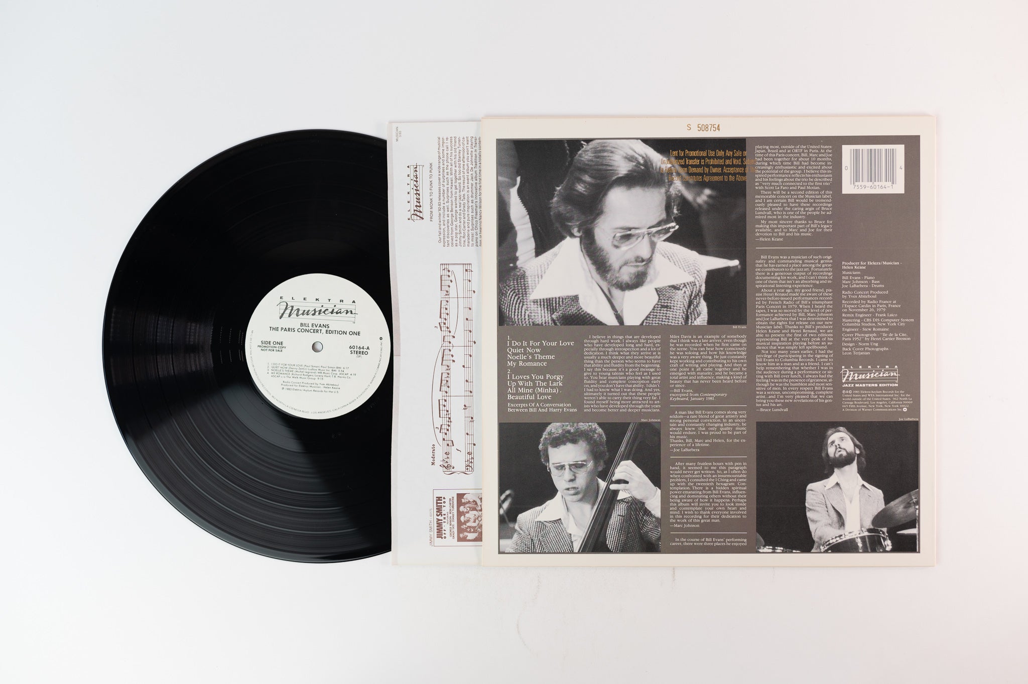 Bill Evans - The Paris Concert (Edition One) on Elektra Musician Promo