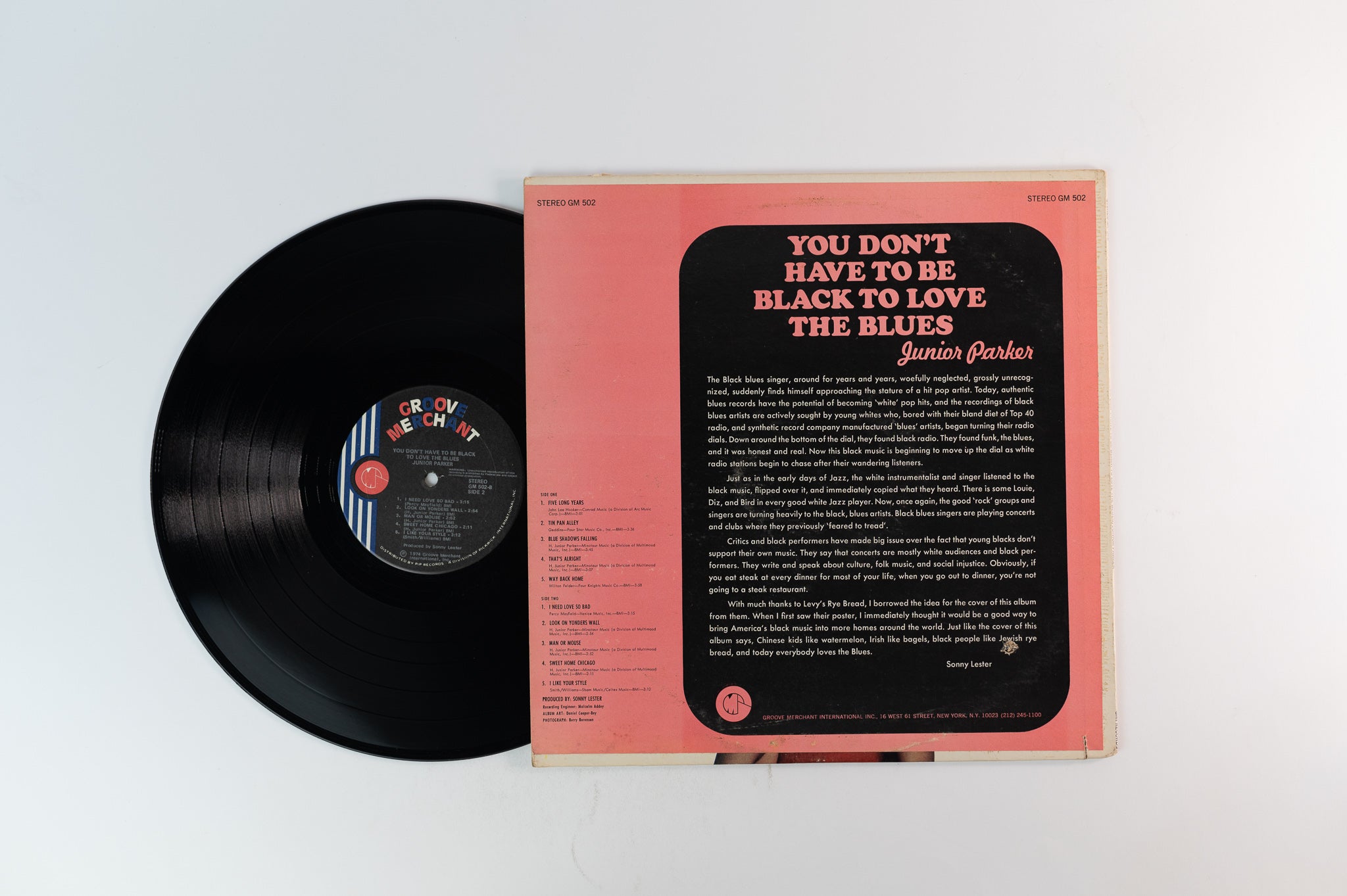 Little Junior Parker - You Don't Have To Be Black To Love The Blues on Groove Merchant