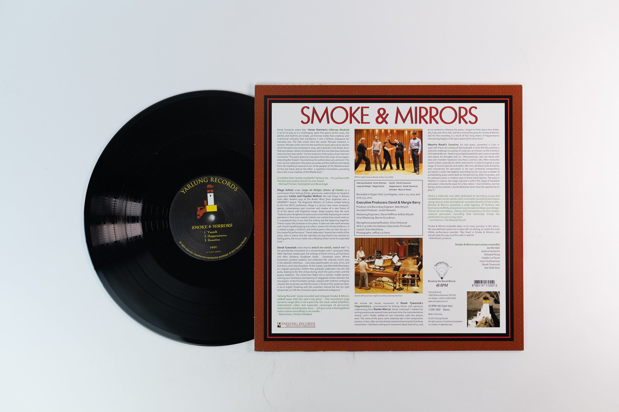 Smoke & Mirrors Percussion Ensemble - Smoke & Mirrors on Yarlung 180 Gram