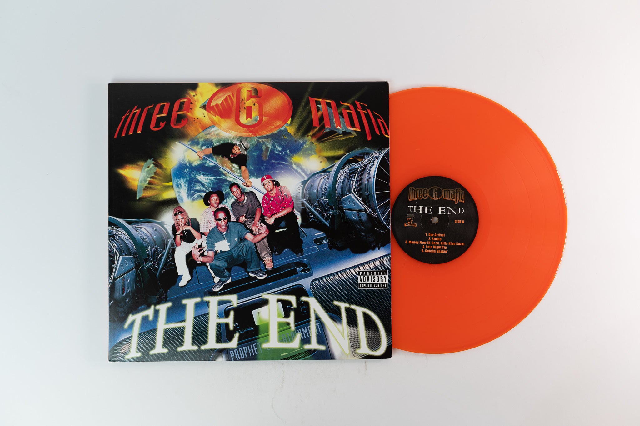 Three 6 Mafia - The End on Prophet Entertainment Limited Orange Translucent Reissue