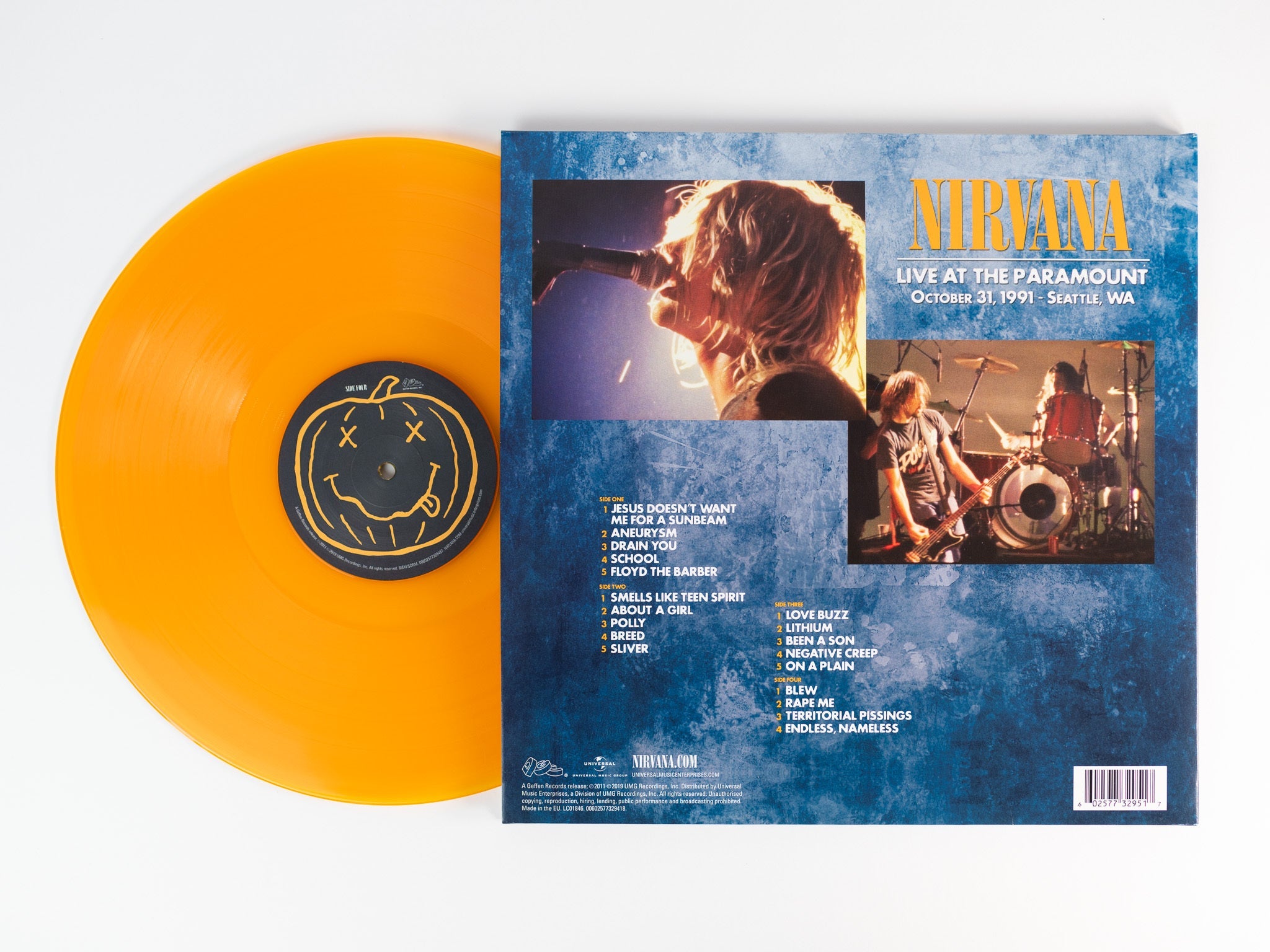 DAMAGED] Nirvana - Live At The Paramount [Transparent Orange Vinyl]