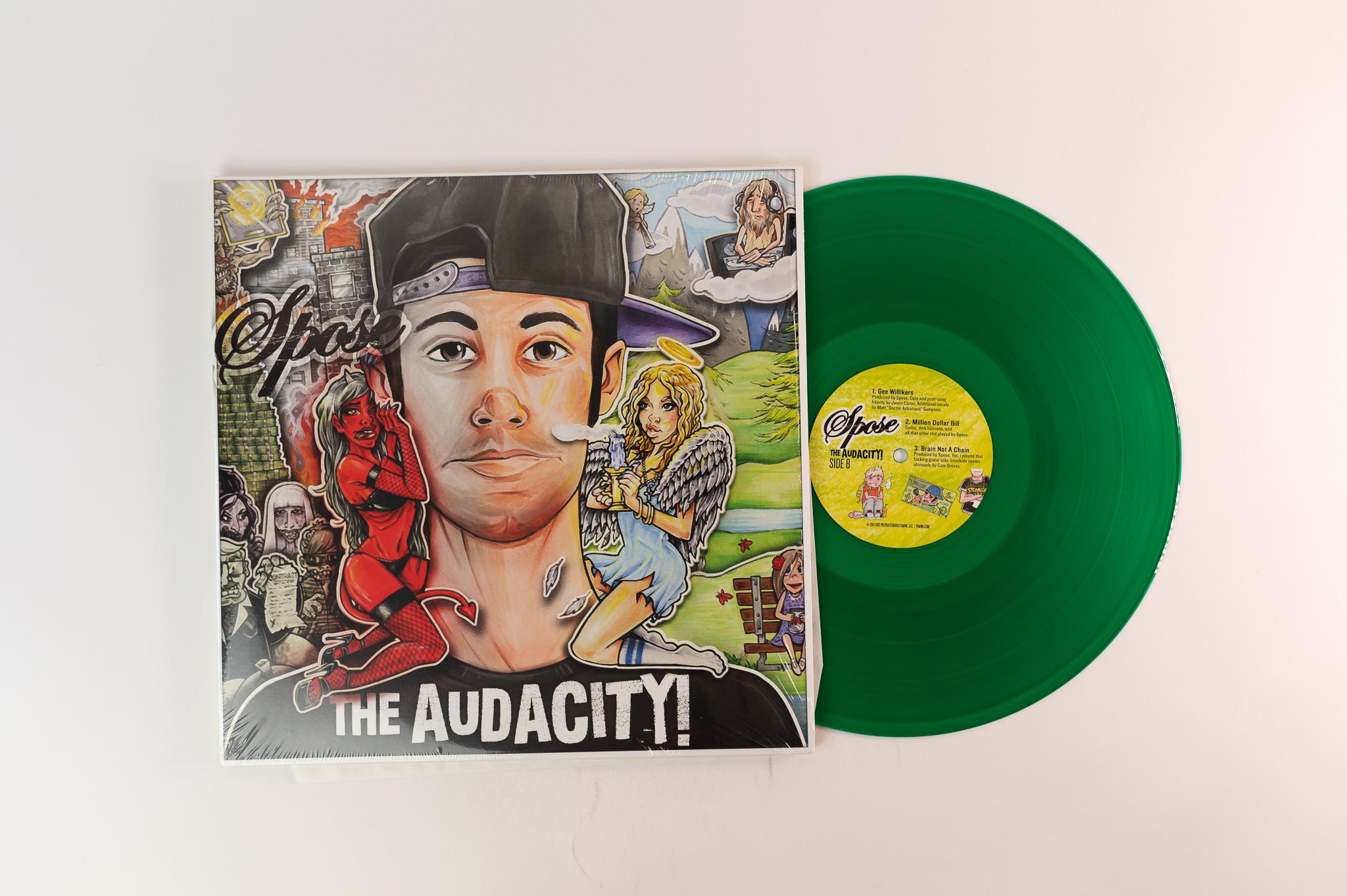Spose - The Audacity! on P.Dank Limited Green Transparent Vinyl