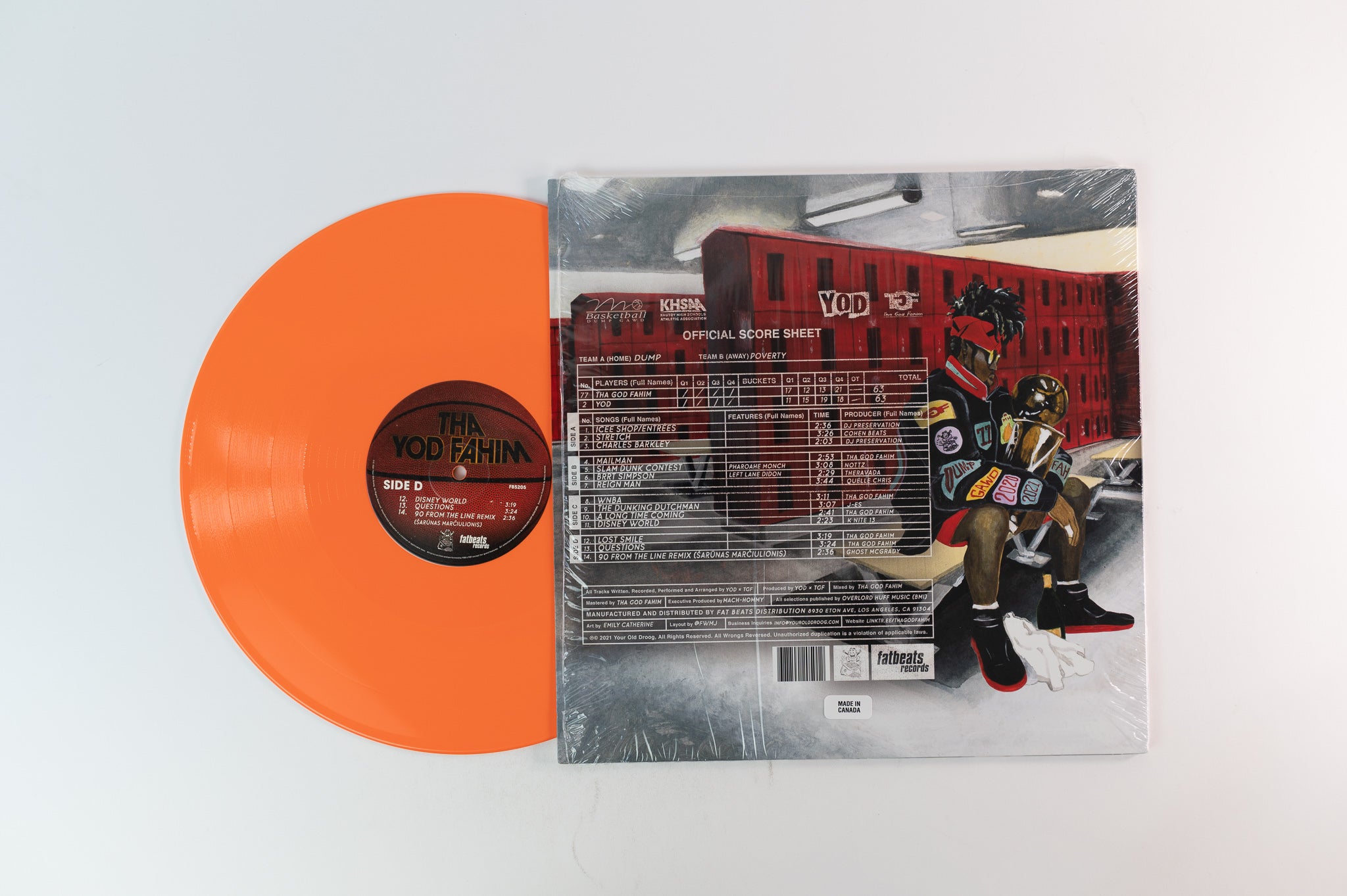 Your Old Droog - Tha YOD Fahim on Fatbeats Limited Orange Vinyl