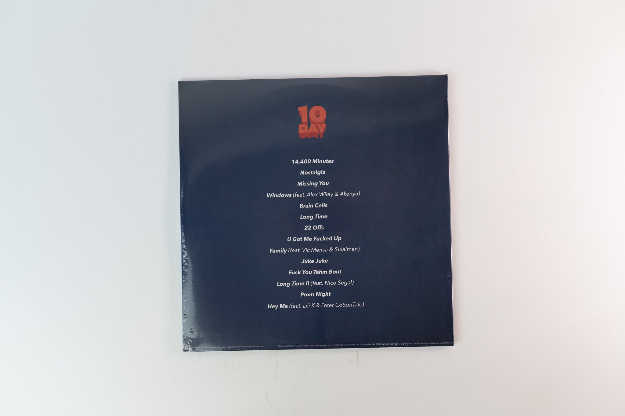 Chance The Rapper - 10 Day Self Released Blue White Merge Vinyl Reissu