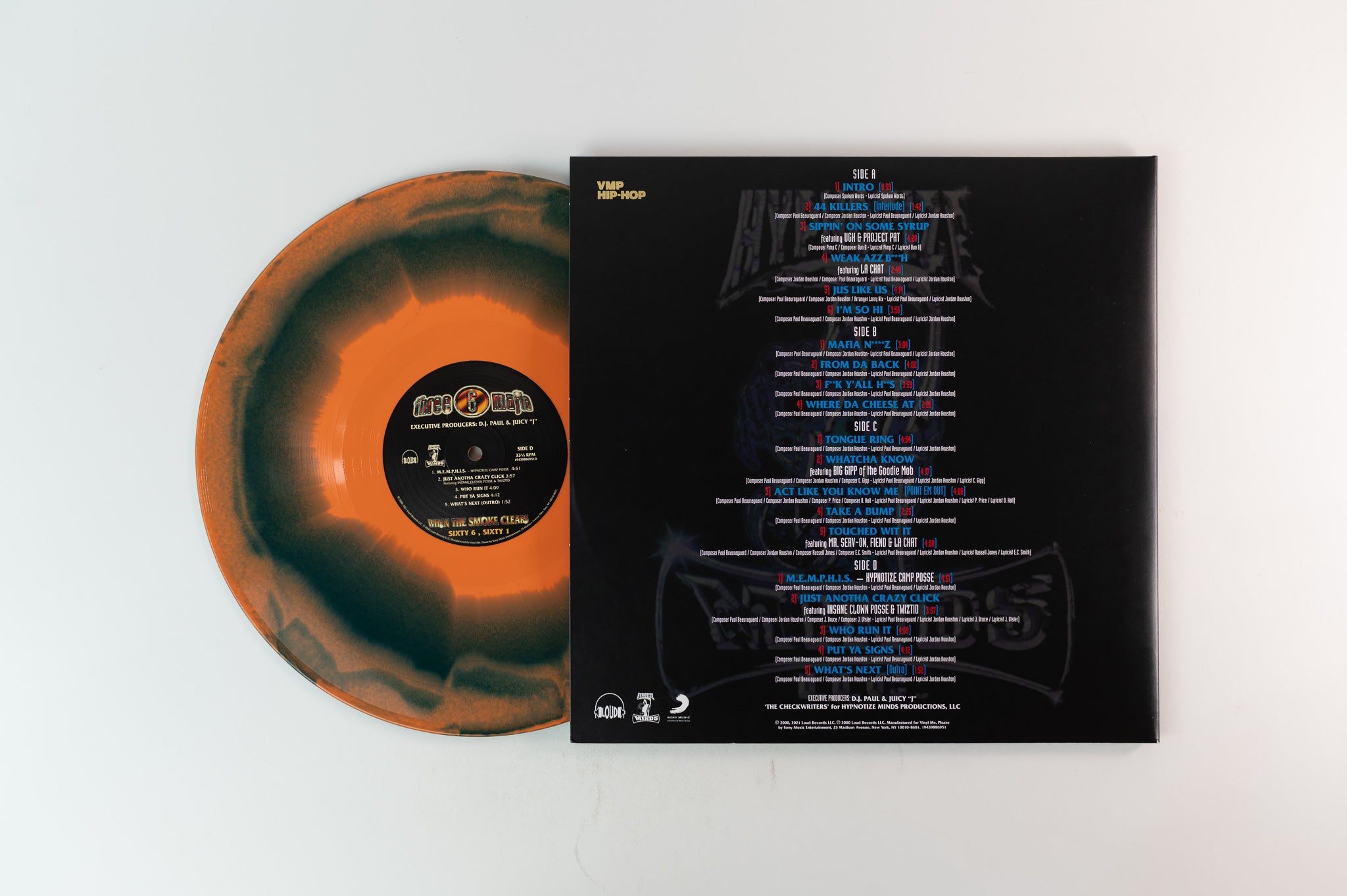 Three 6 Mafia - When The Smoke Clears (Sixty 6, Sixty 1) Vinyl Me Please Orange Mound Vinyl Reissue