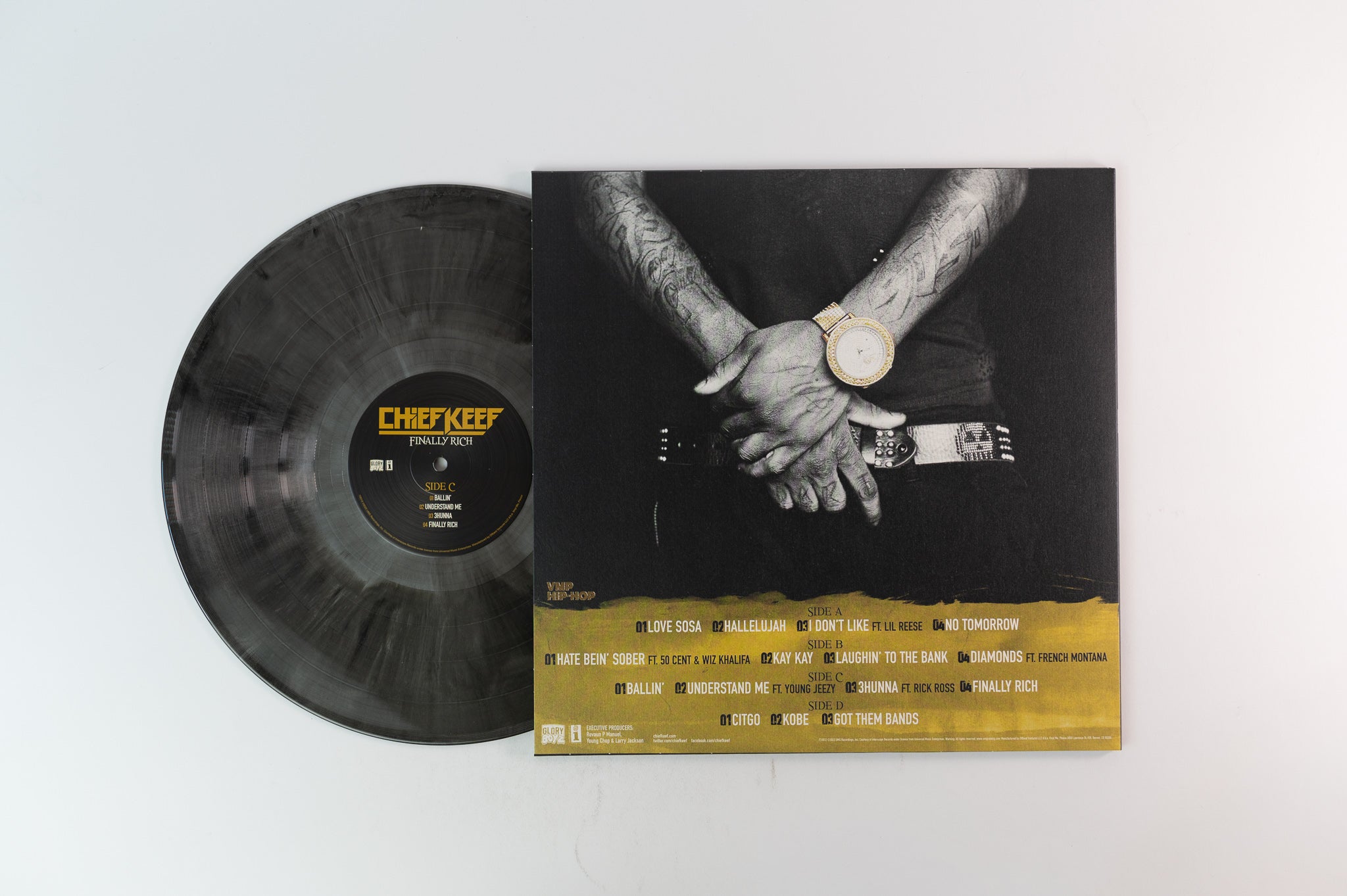 Chief Keef - Finally Rich Vinyl Me Please Silver & Black Galaxy Reissue
