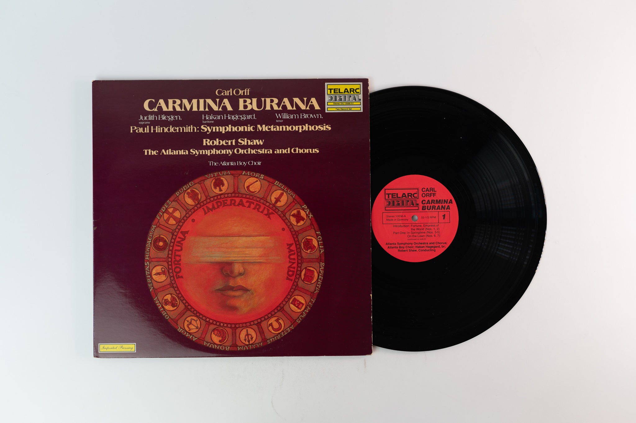 Carl Orff - Carmina Burana, Symphonic Metamorphosis on Telarc Digital German Pressing