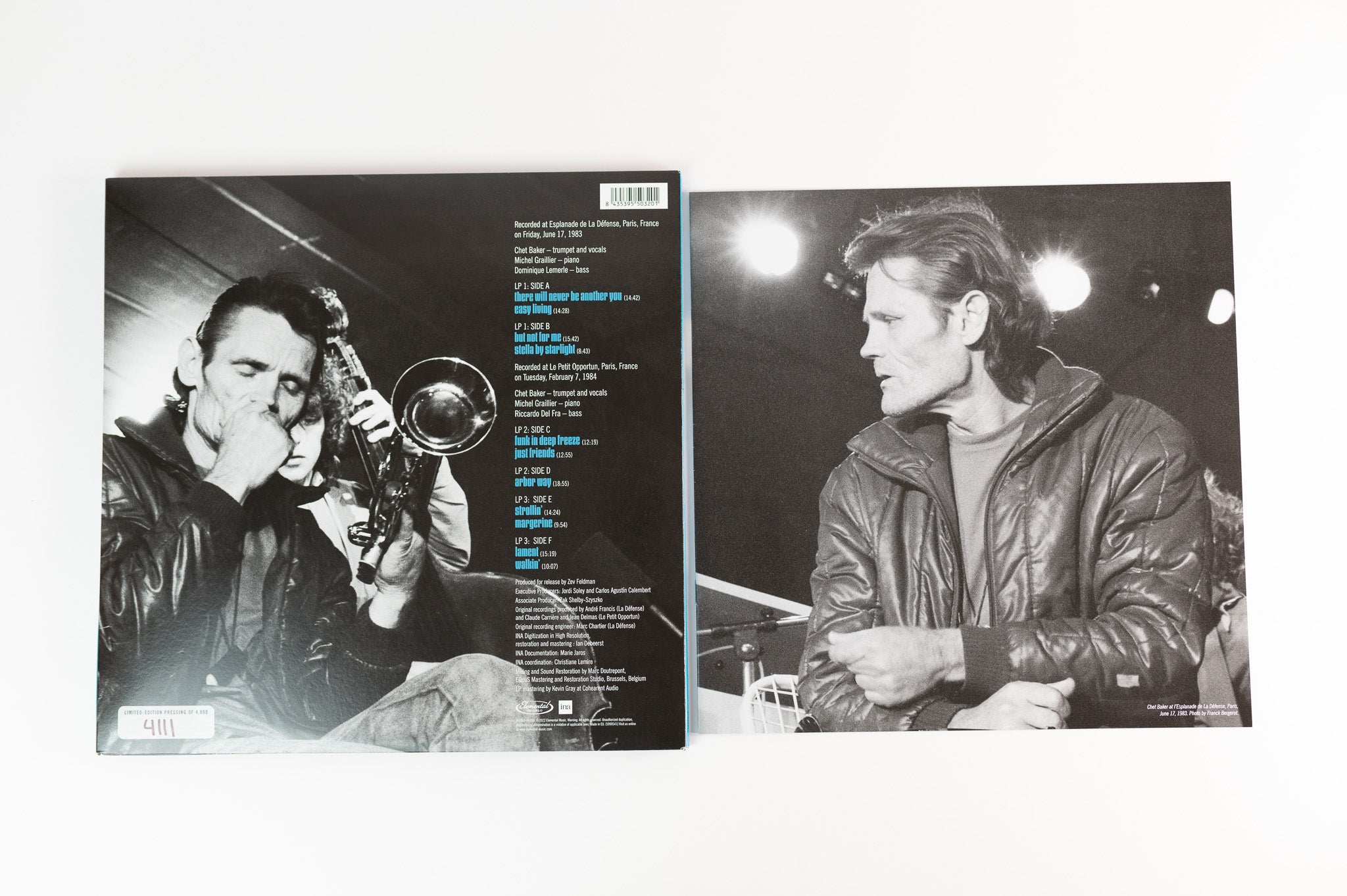 Chet Baker Live In Paris アナログレコード 3LP Chet Baker Live In Paris アナログレコード 3LP Chet Baker Trio