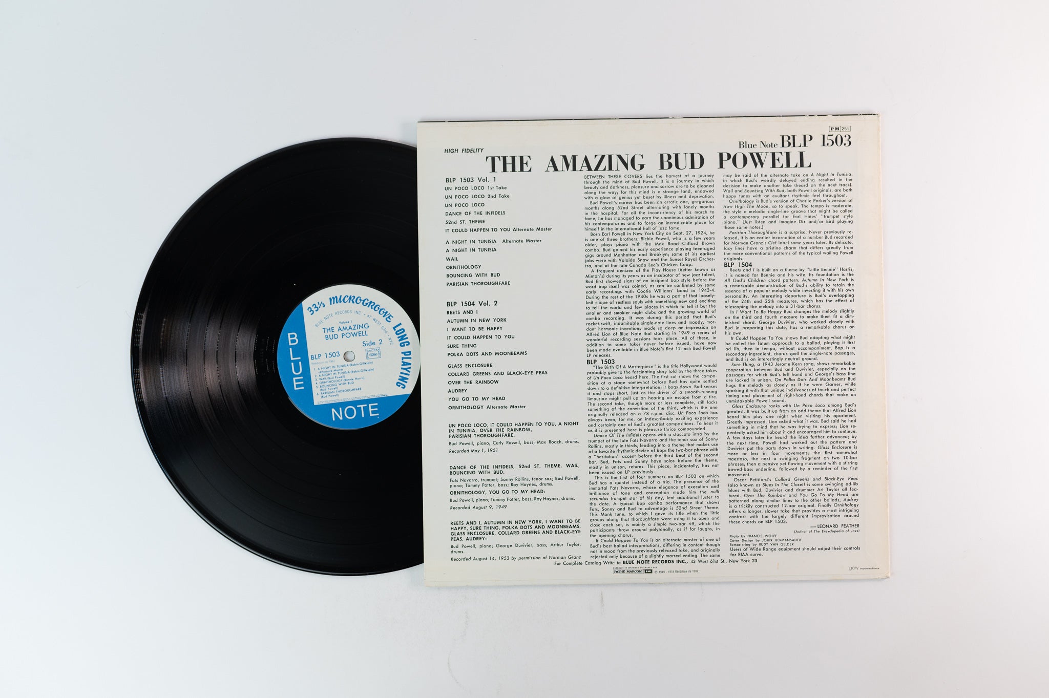 Bud Powell - The Amazing Bud Powell, Volume 1 on Blue Note French Reissue