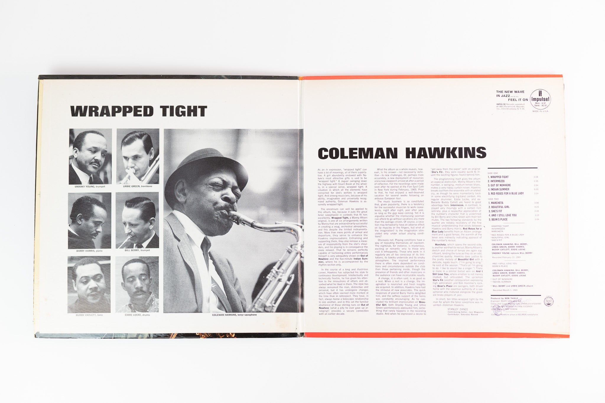 Coleman Hawkins - Wrapped Tight on Impulse A-87 Mono