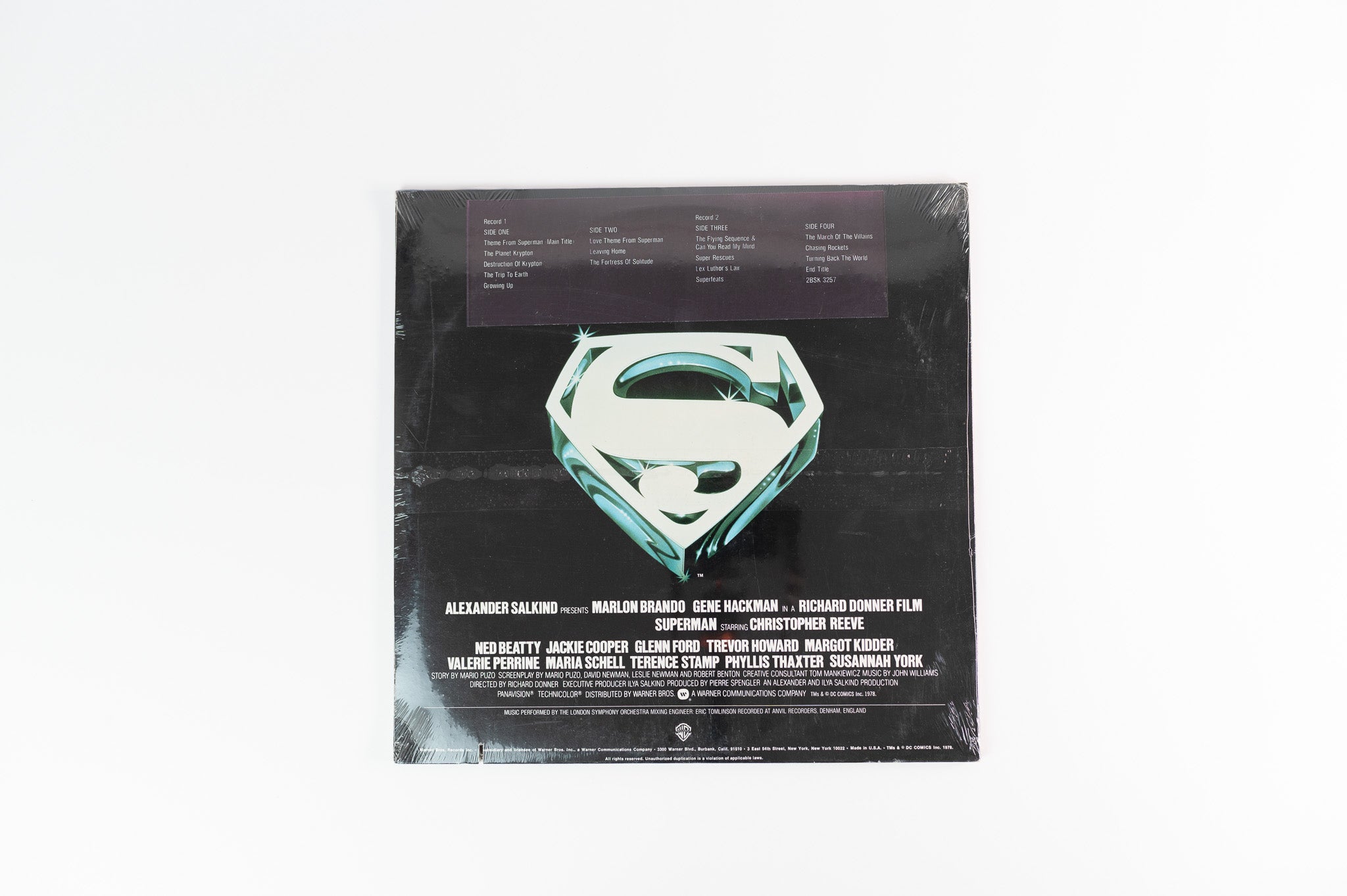 John Williams - Superman The Movie (Original Sound Track) on Warner Bros. Sealed