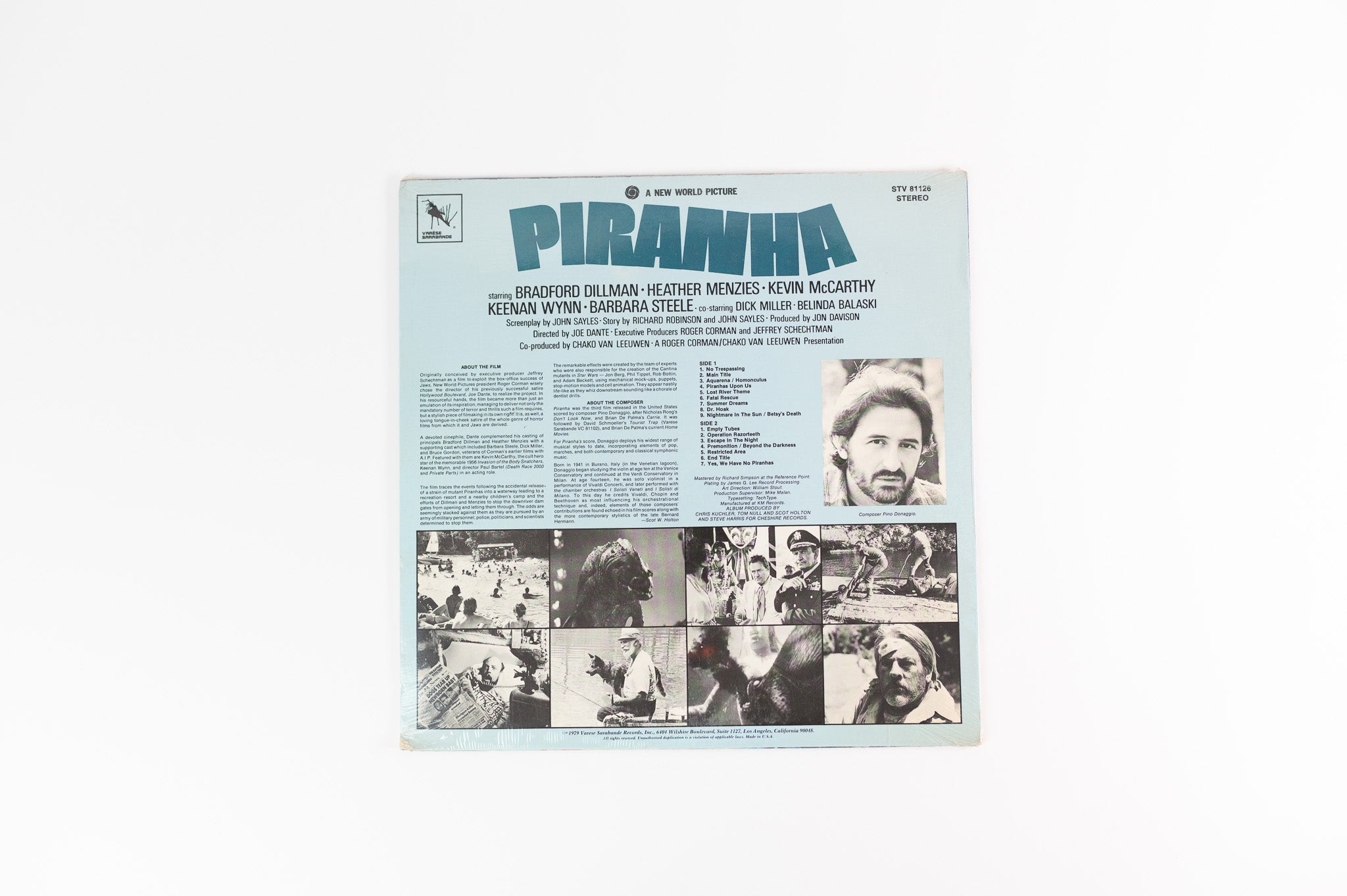 Pino Donaggio - Piranha (Original Motion Picture Soundtrack) on Varese Sarabande Sealed