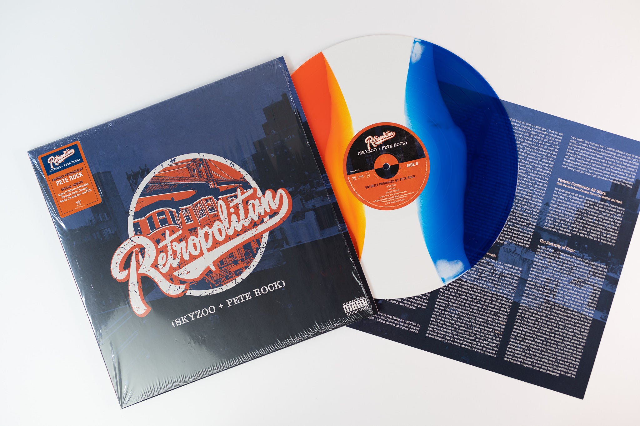 Skyzoo - Retropolitan on Mello Music Group Limited Orange White & Blue Vinyl
