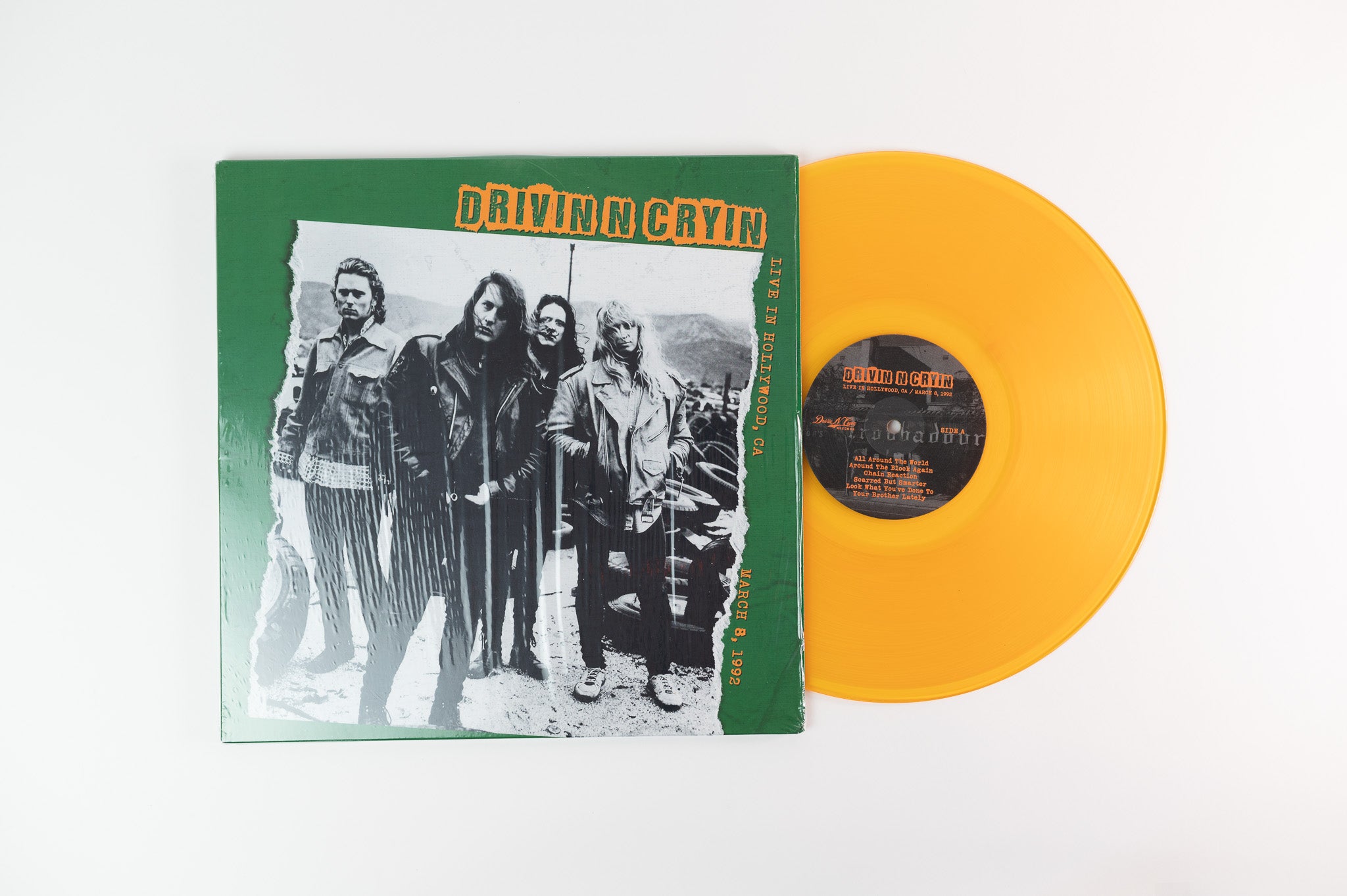 Drivin' N' Cryin' - Live in Hollywood, CA March 8, 1992 on Drivin N Cryin Records - Orange & Green Vinyl