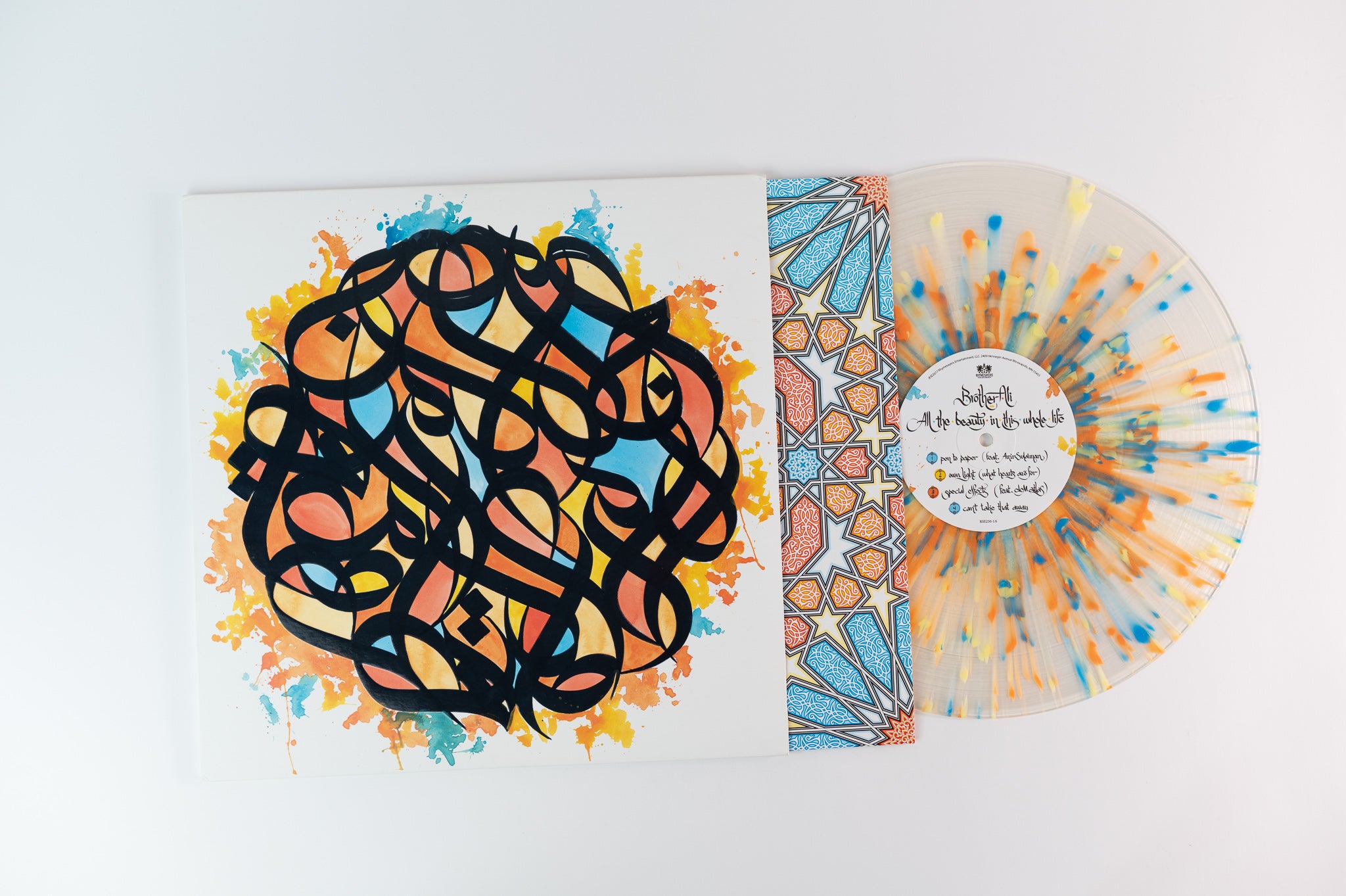 Brother Ali - All The Beauty In This Whole Life on Rhymesayers Translucent 3 Color Splatter Vinyl