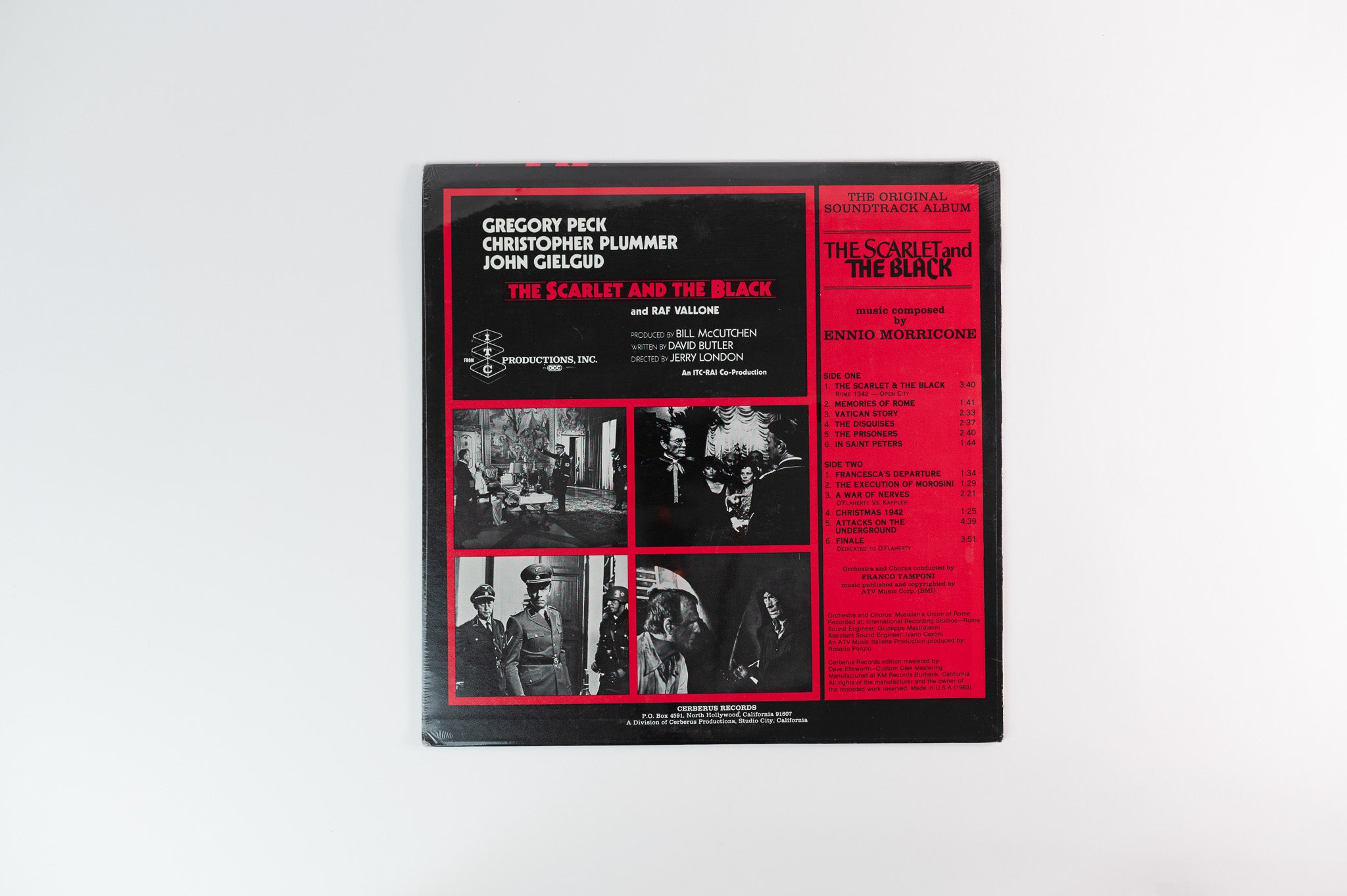 Ennio Morricone - The Scarlet And The Black (The Original Soundtrack Album) on Cerberus Records - Sealed