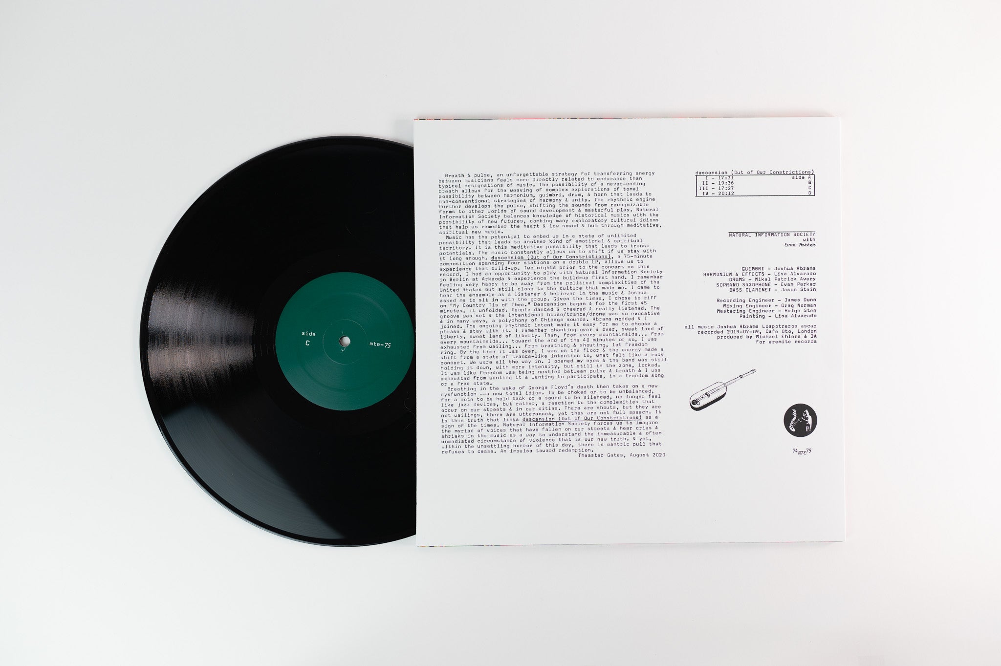 Joshua Abrams Natural Information Society - Descension (Out Of Our Constrictions) on Eremite Records
