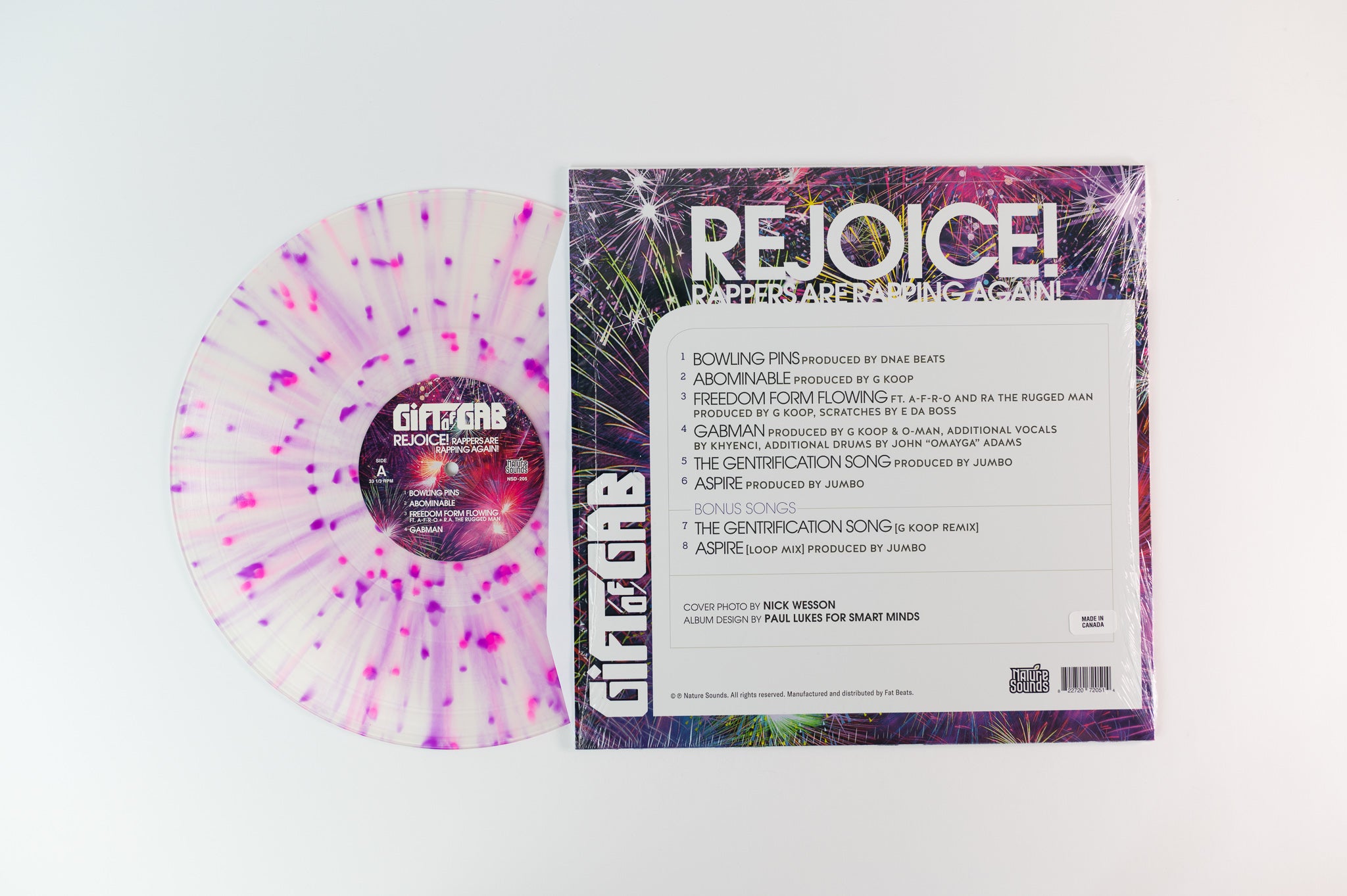 The Gift Of Gab - Rejoice! Rappers Are Rapping Again! on Nature Sounds Splatter Vinyl