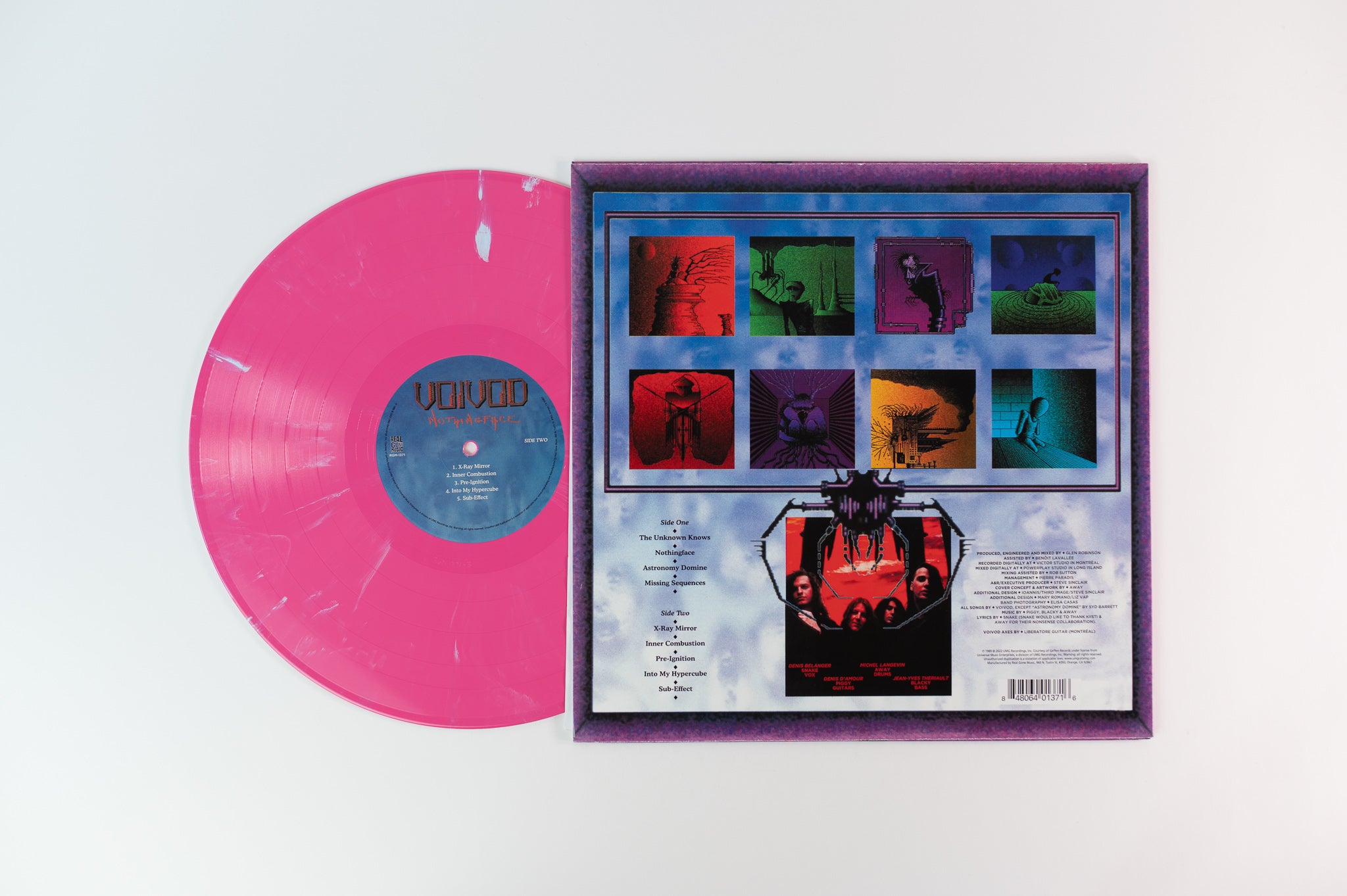 Voïvod - Nothingface on Real Gone Music Limited Pink Blue Swirl Vinyl Reissue