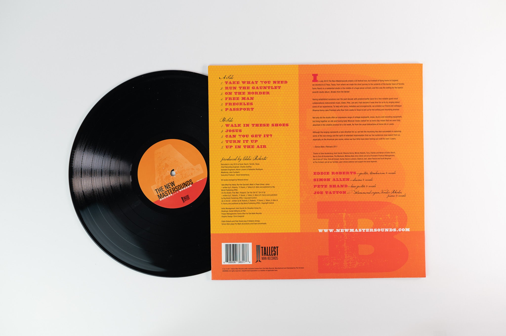 The New Mastersounds - Breaks From The Border on Tallest Man Records