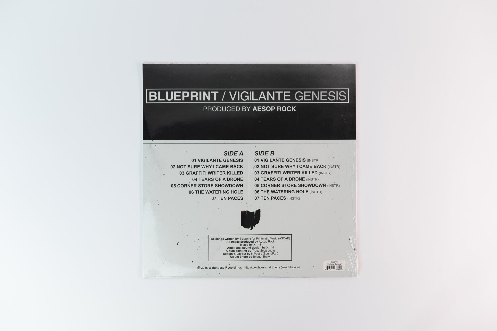 Blueprint - Vigilante Genesis on Weightless Blue Vinyl Sealed