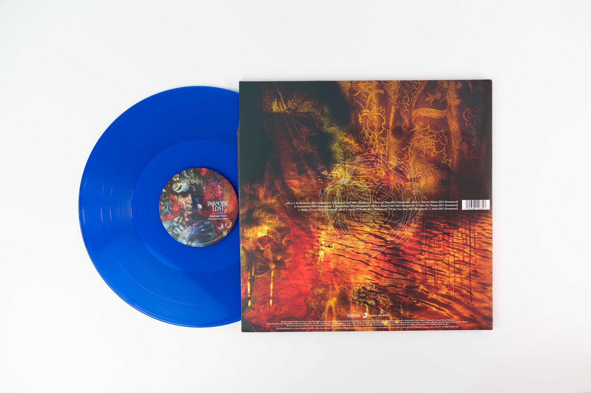 Paradise Lost - Draconian Times (25th Anniversary Edition) on Music for Nations Blue Translucent Vinyl Reissue