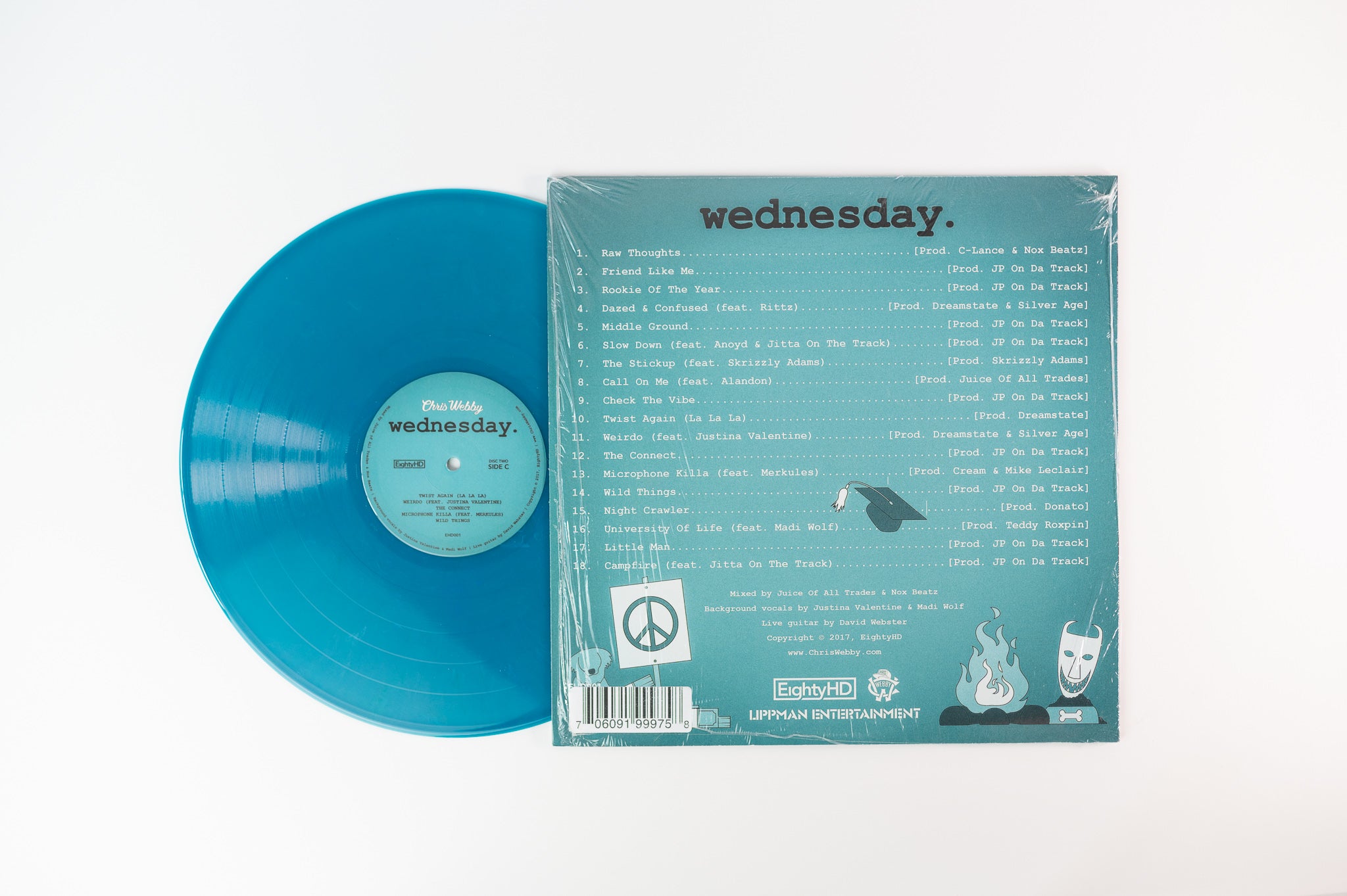 Chris Webby - Wednesday on EightyHD Limited Edition Blue Vinyl