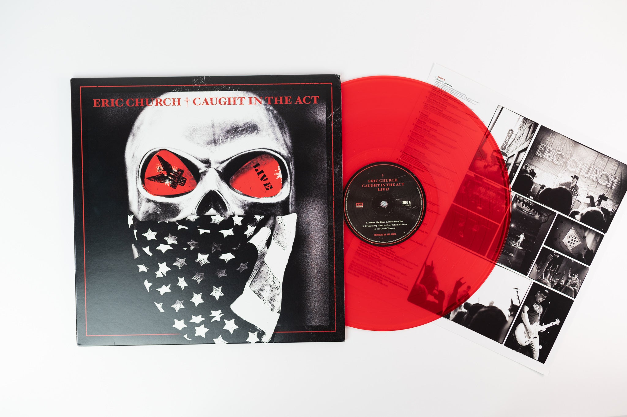 Eric Church - Caught In The Act on EMI Nashville Limited Red Translucent Vinyl Reissue