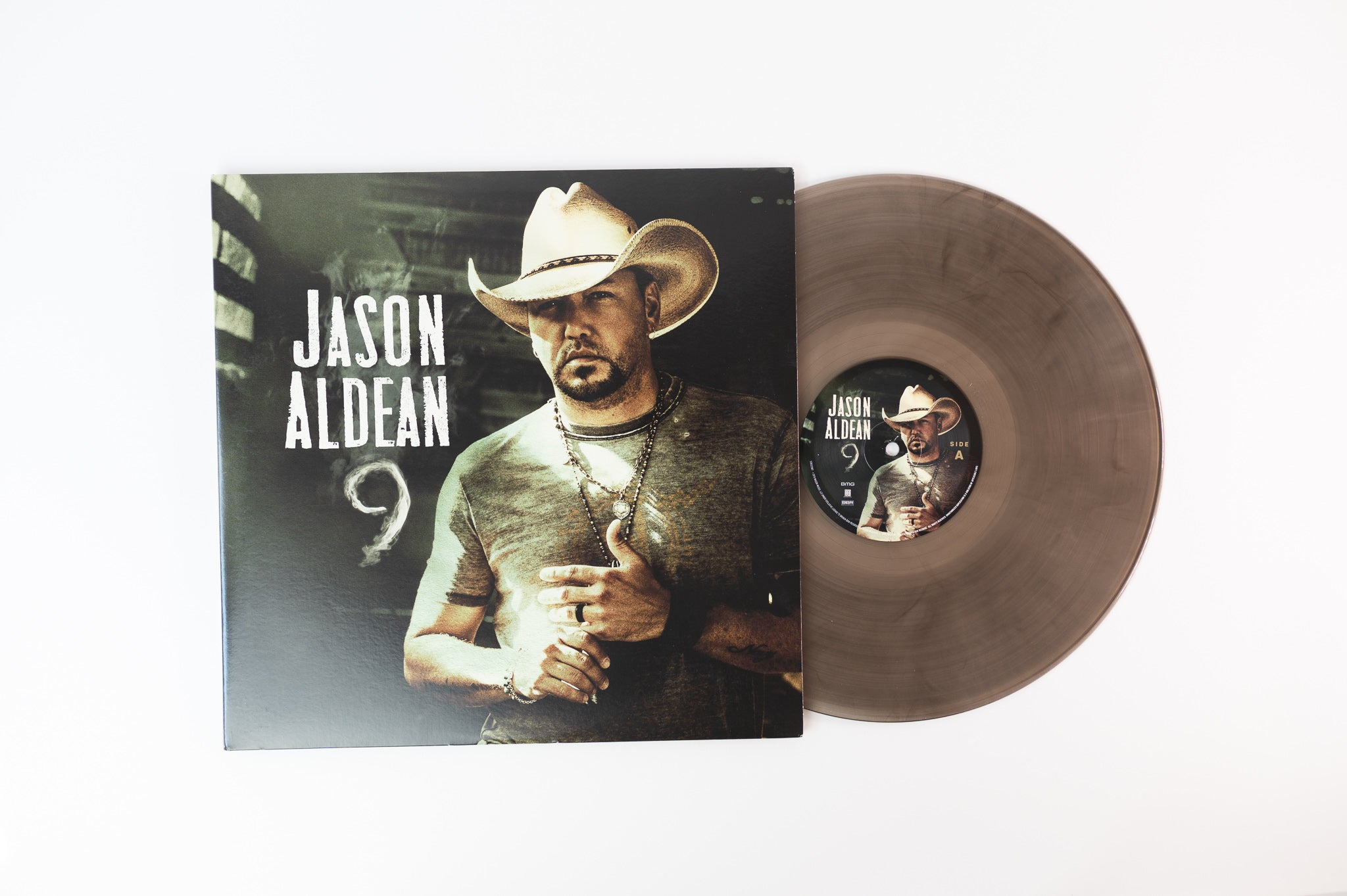 Jason Aldean - 9 on Broken Bow Smoke Colored Vinyl