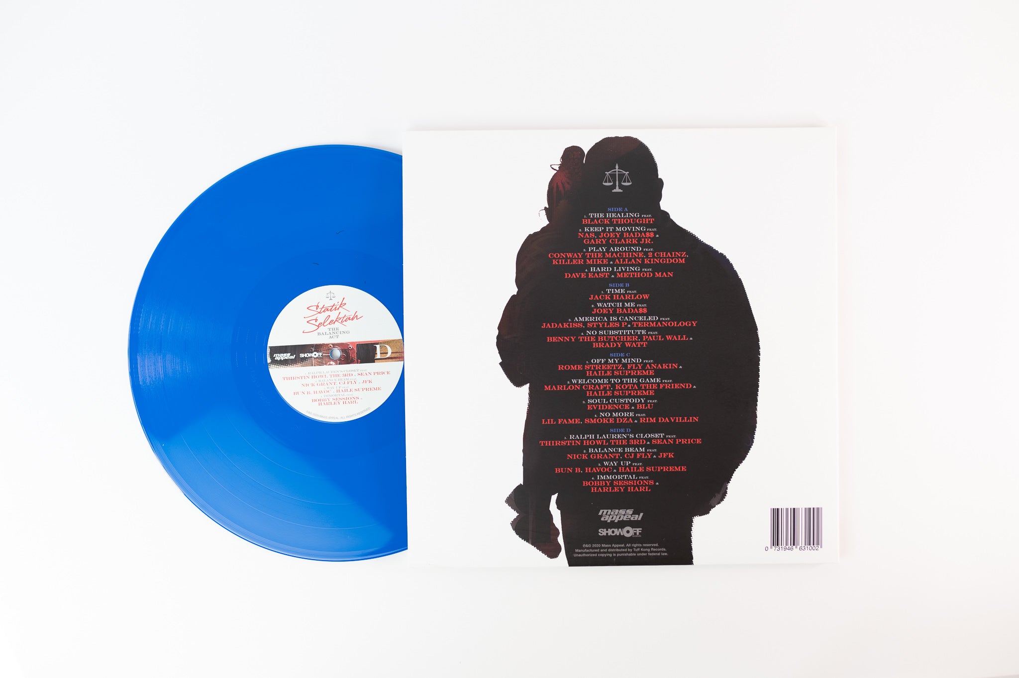 Statik Selektah - The Balancing Act on Mass Appeal Limited Blue Vinyl
