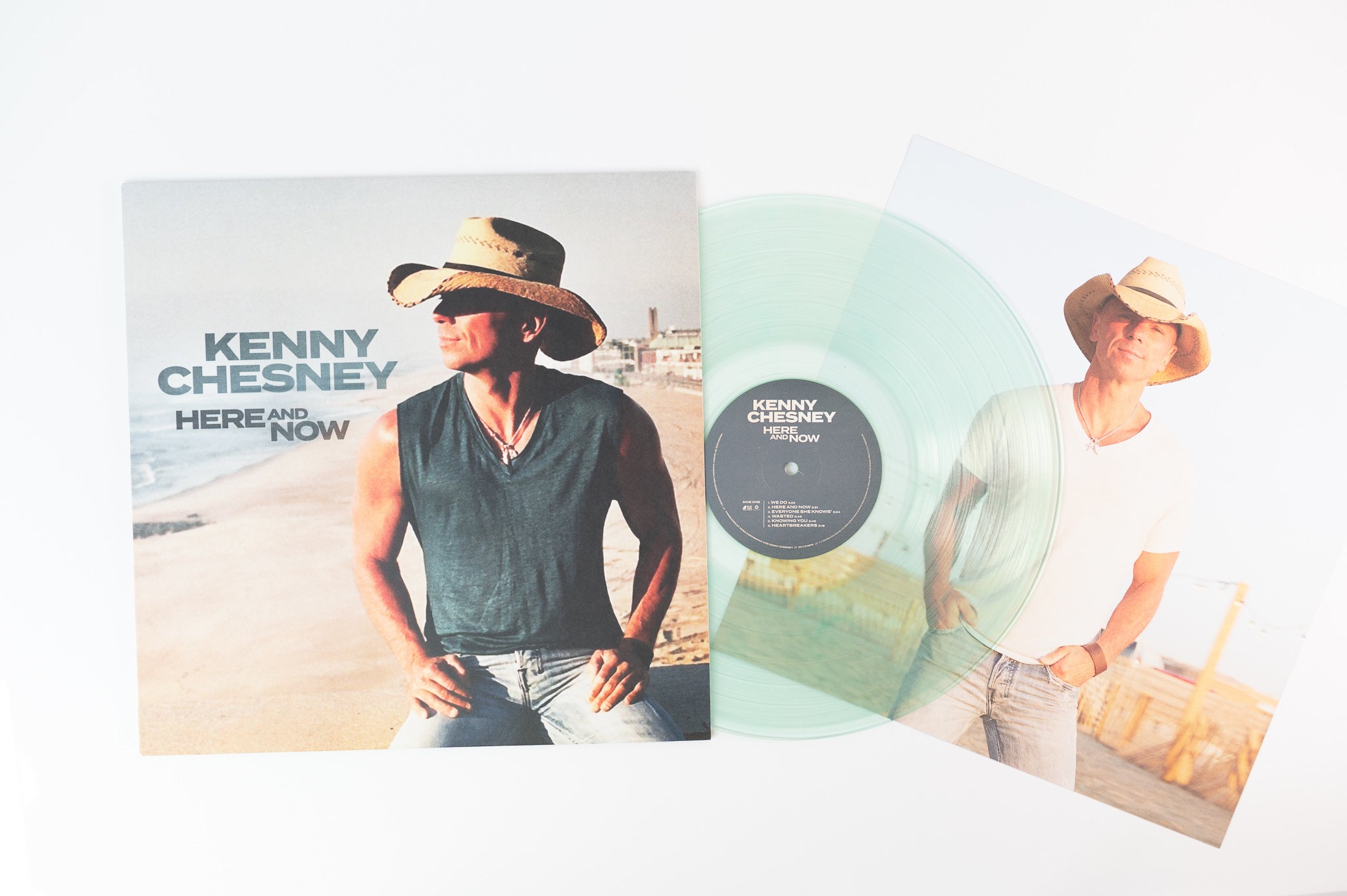 Kenny Chesney - Here And Now on Blue Chair Clear Vinyl