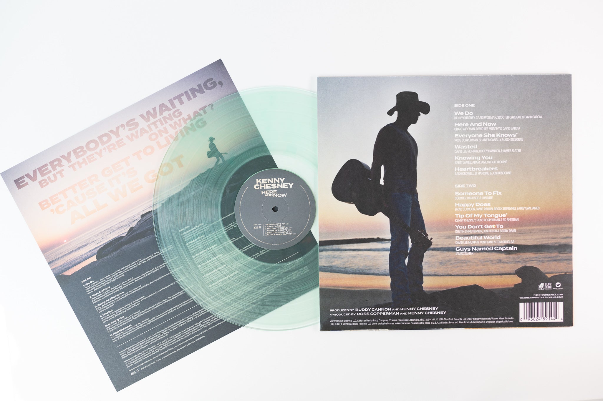 Kenny Chesney - Here And Now on Blue Chair Clear Vinyl
