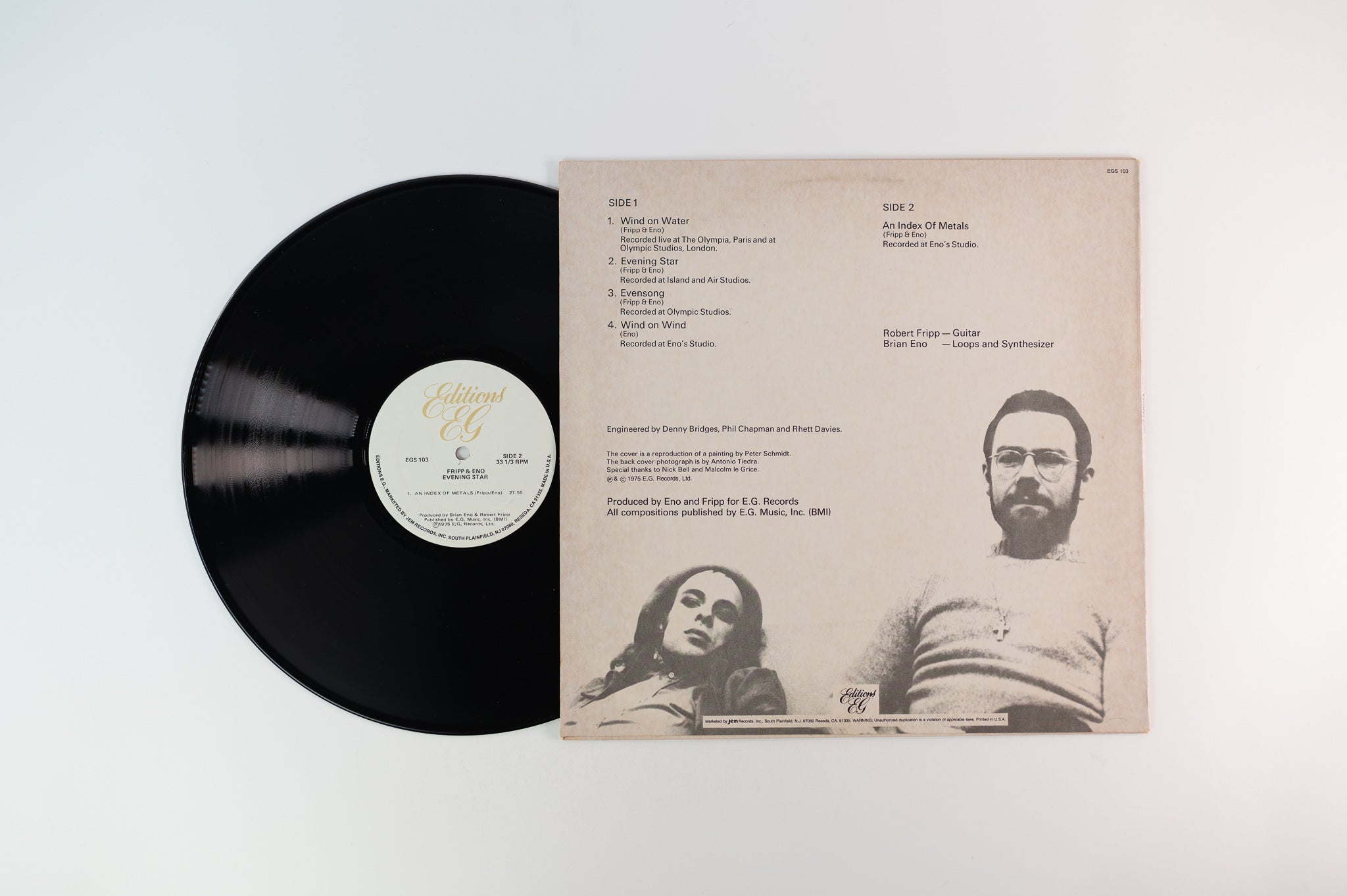 Fripp & Eno - Evening Star on Editions EG