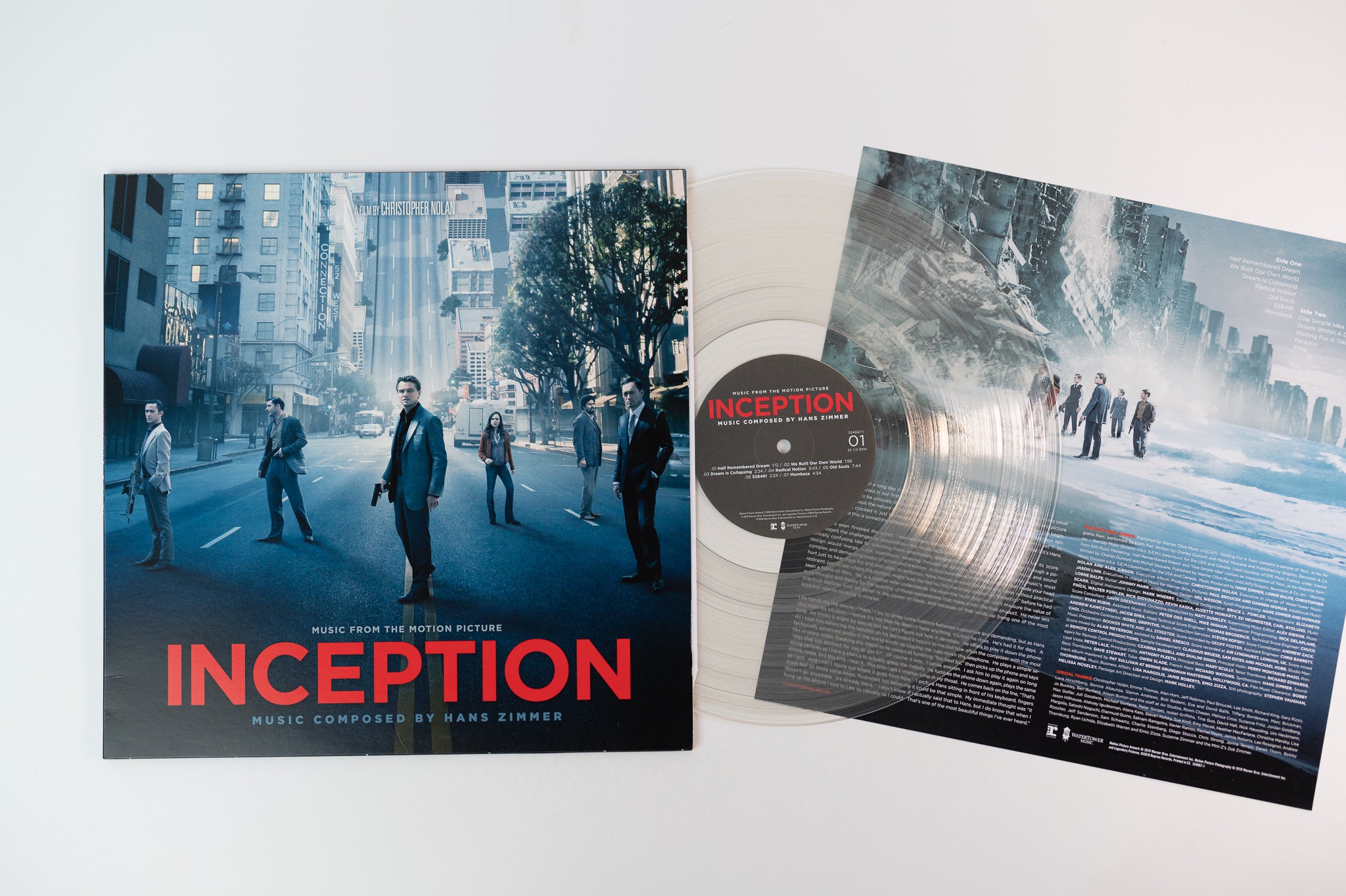 Hans Zimmer - Inception (Music From The Motion Picture) on Reprise / Watertower - Clear Vinyl