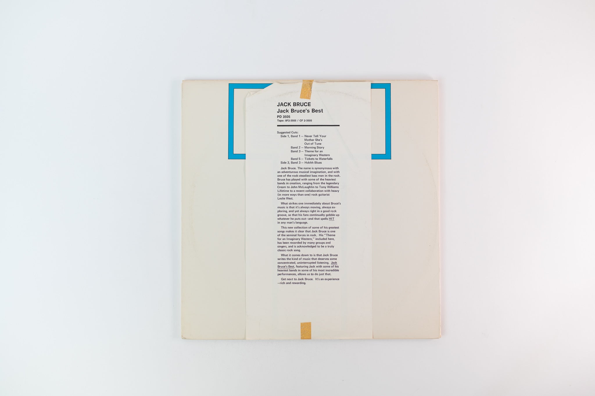 Jack Bruce - At His Best on Polydor Promo