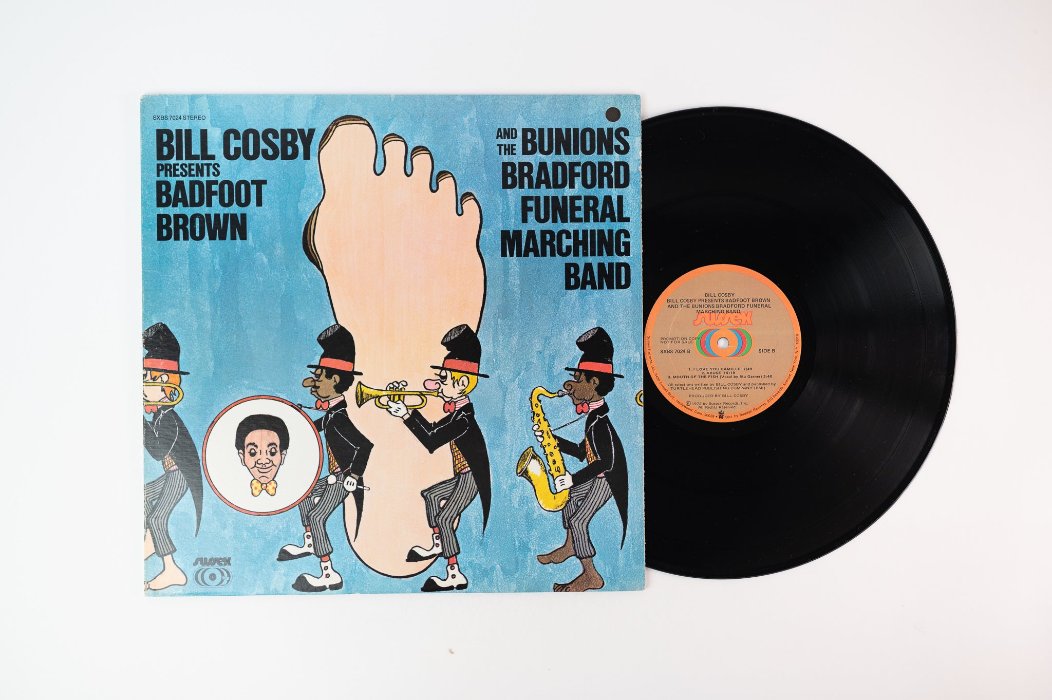 Bill Cosby - Badfoot Brown And The Bunions Bradford Funeral Marching Band on Sussex