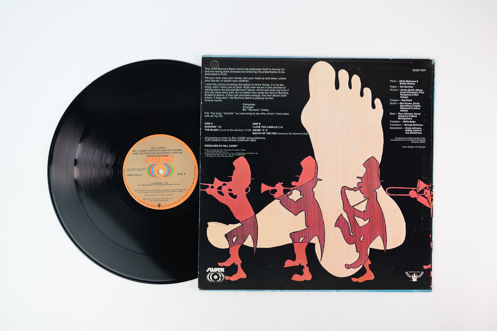 Bill Cosby - Badfoot Brown And The Bunions Bradford Funeral Marching Band on Sussex