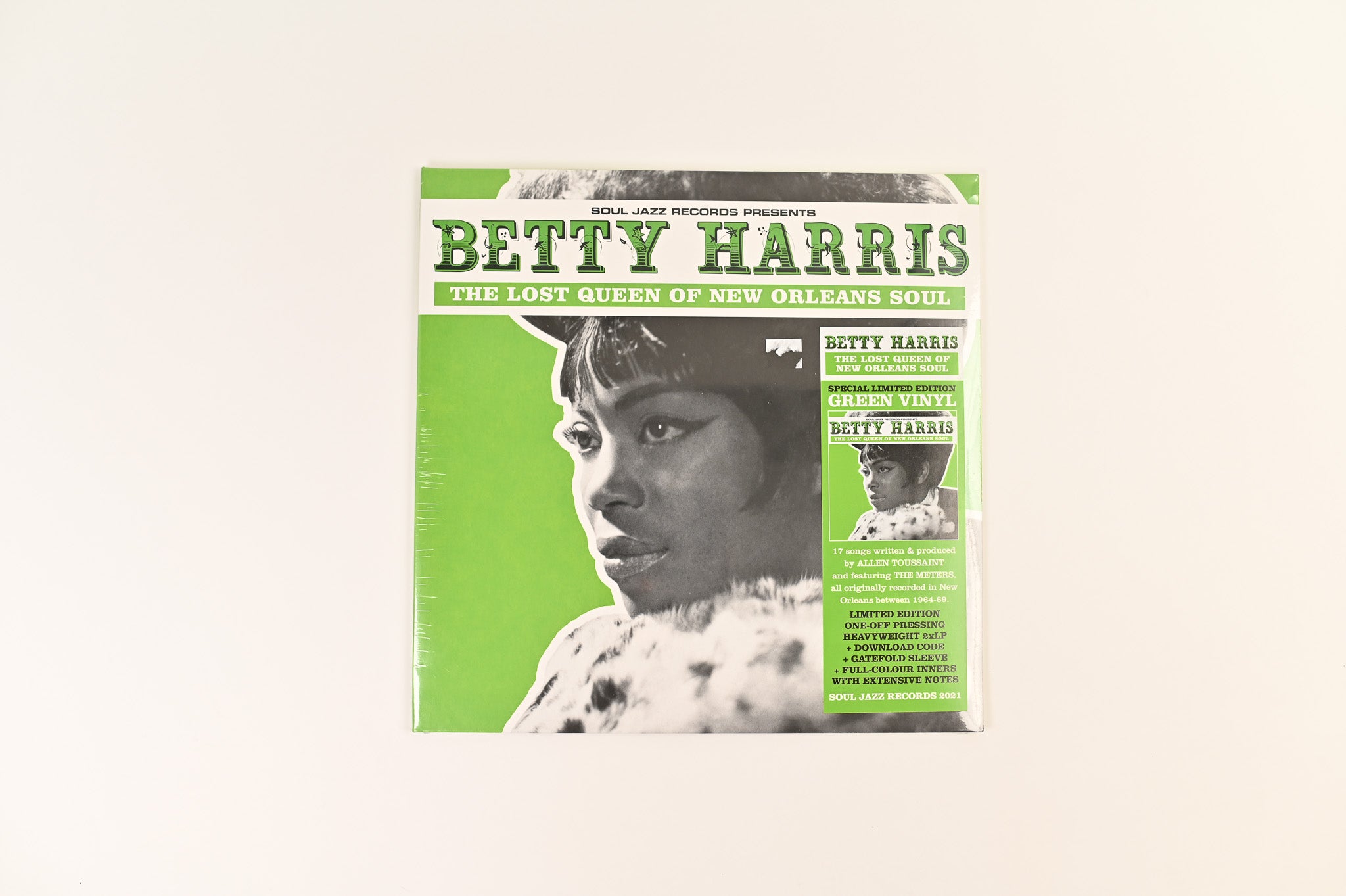 Betty Harris - The Lost Queen Of New Orleans Soul on Soul Jazz Ltd Green Vinyl Reissue Sealed
