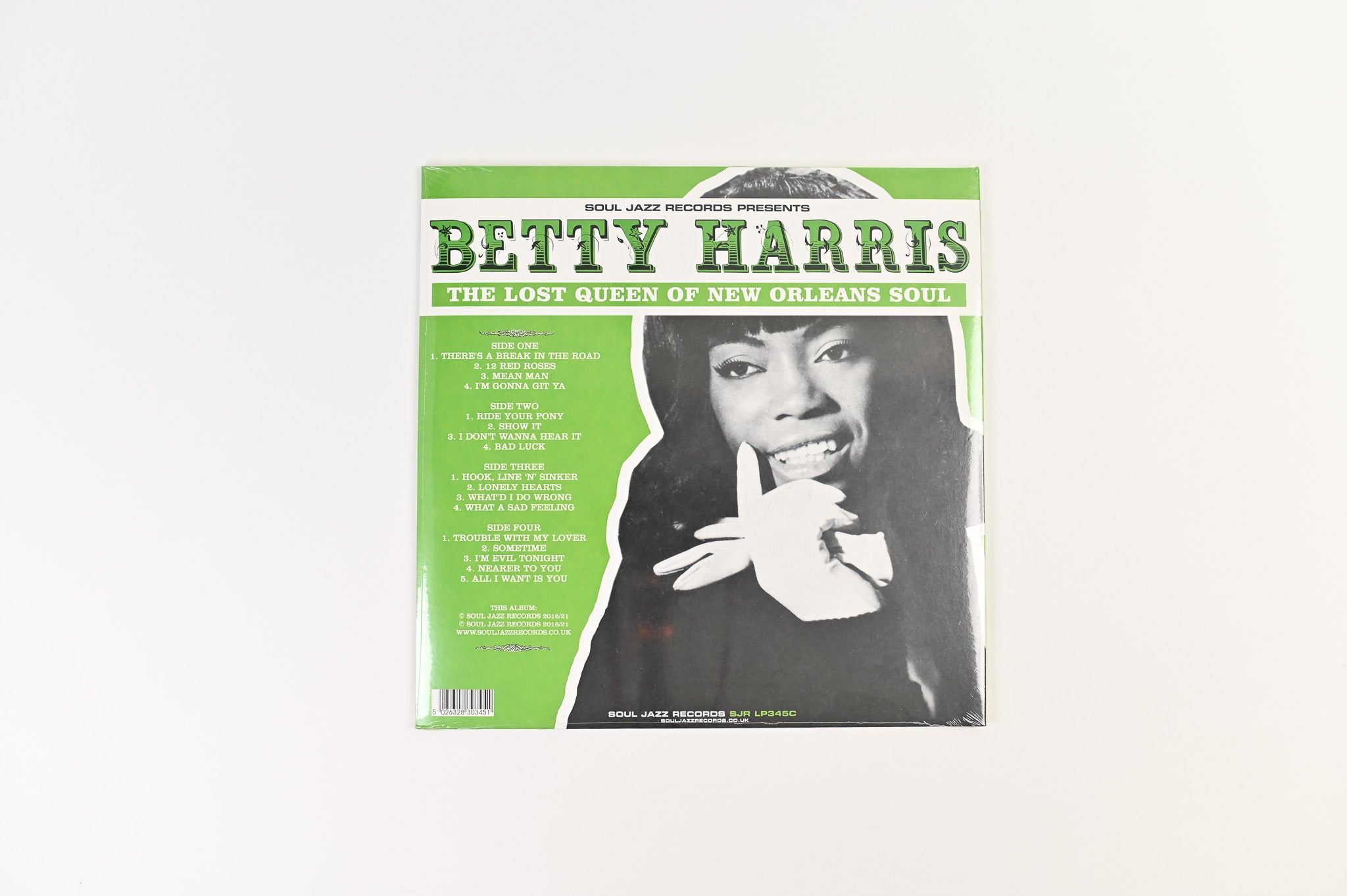 Betty Harris - The Lost Queen Of New Orleans Soul on Soul Jazz Ltd Green Vinyl Reissue Sealed