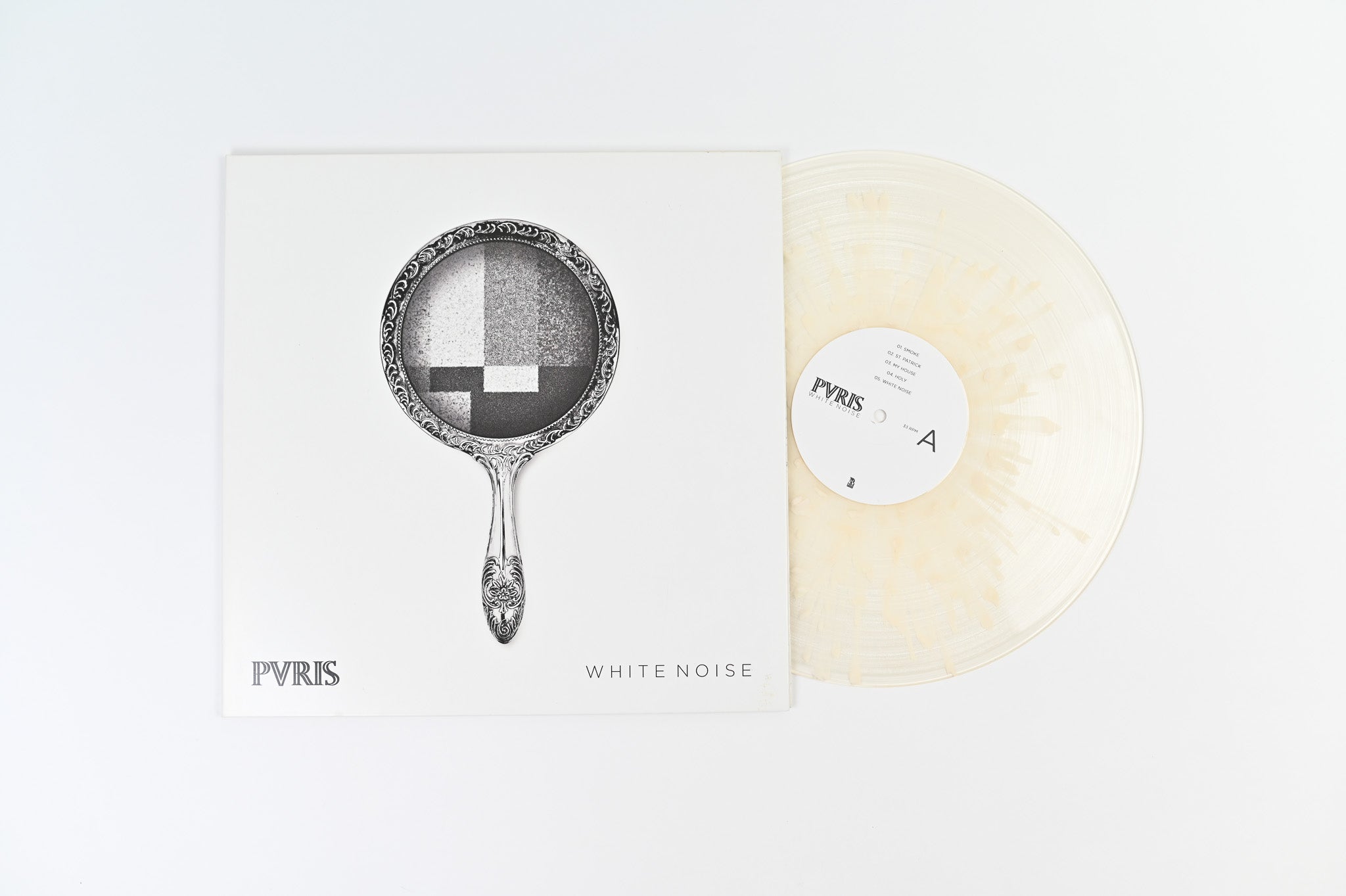 Pvris - White Noise on Rise Limited Clear With White Splatter