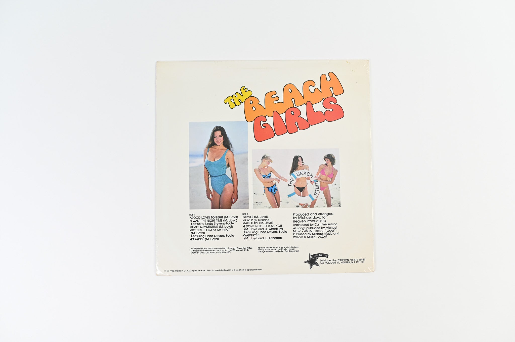 Arsenal - The Beach Girls Original Soundtrack on Peter Pan Artists Sealed