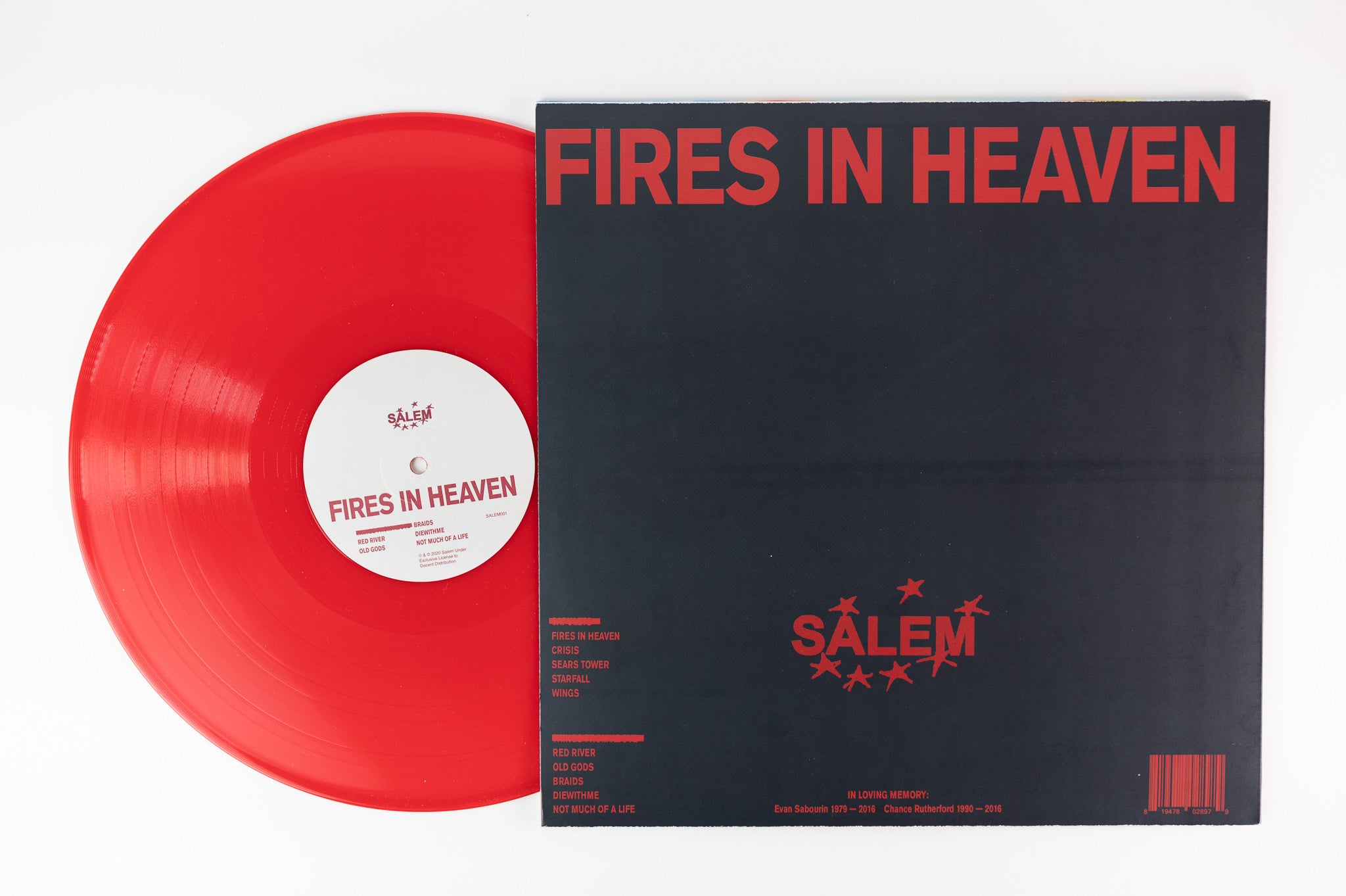 SALEM   Fires In Heaven Limited Red Translucent Vinyl – Plaid Room