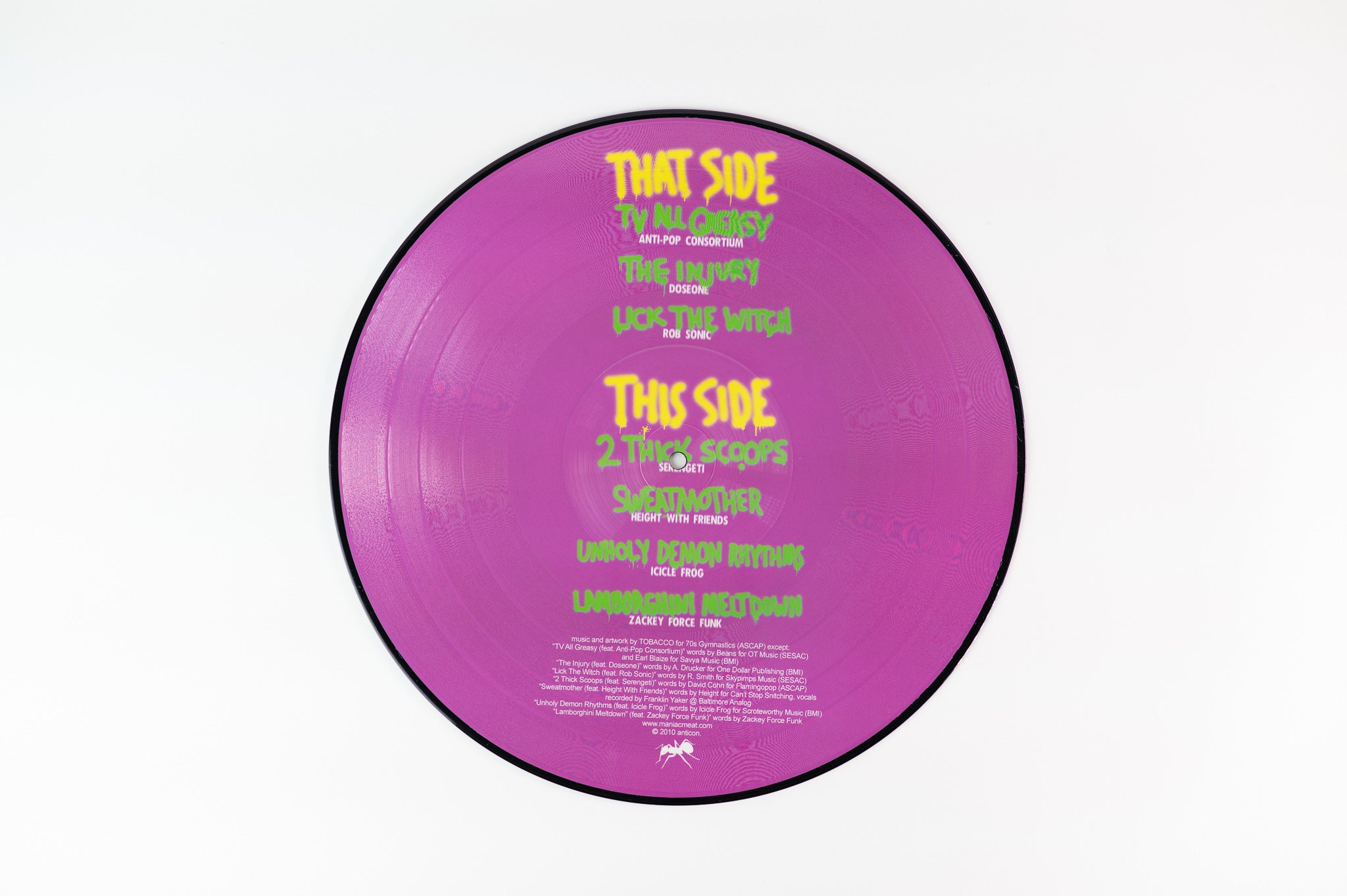 Tobacco - LA UTI on Anticon Limited Edition Picture Disc