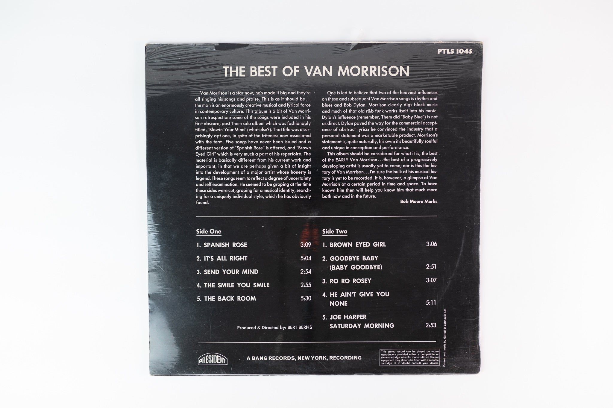 Van Morrison - The Best Of Van Morrison on President Sealed